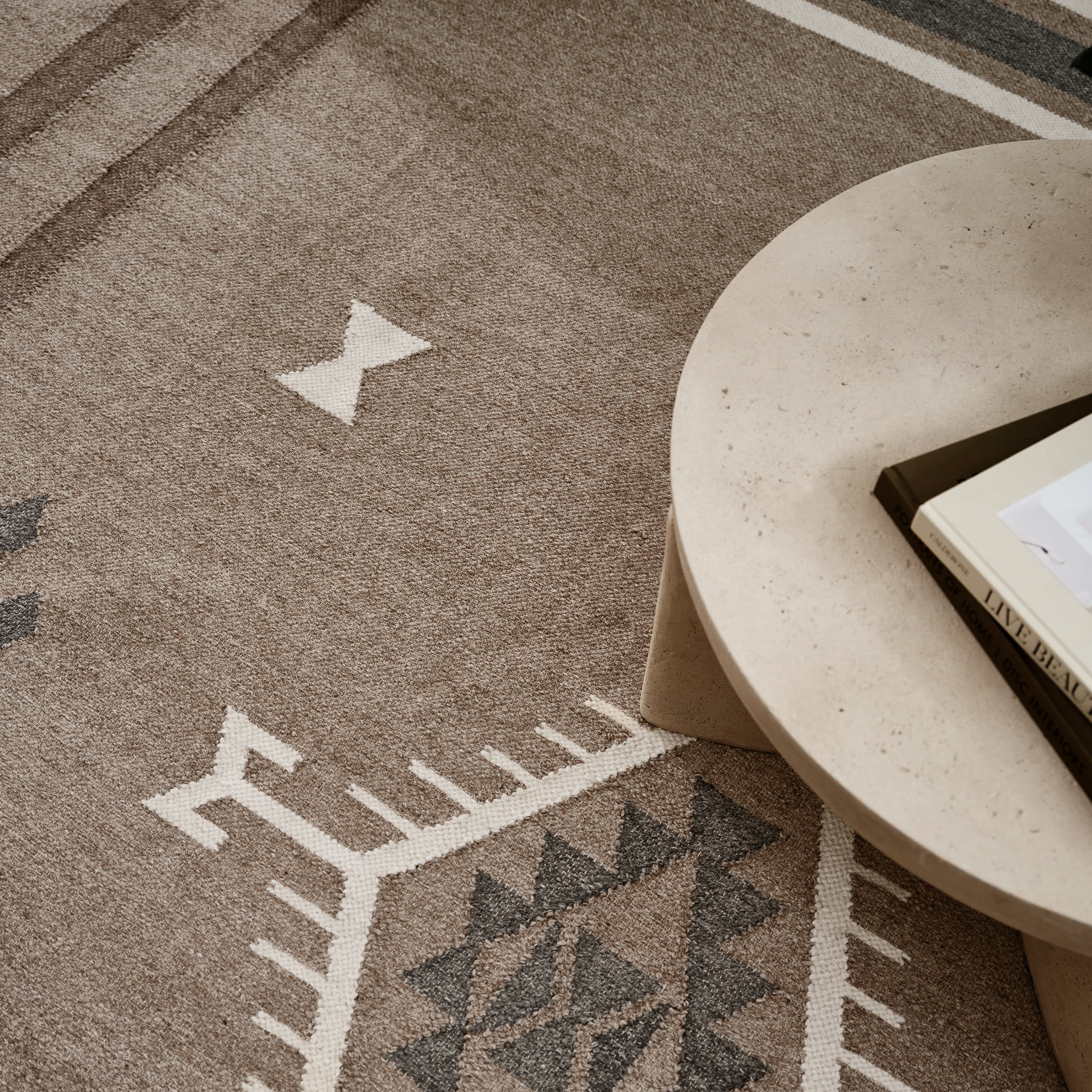 Westerly Southwestern Cotton-Blend Rug | Taupe - Image 5