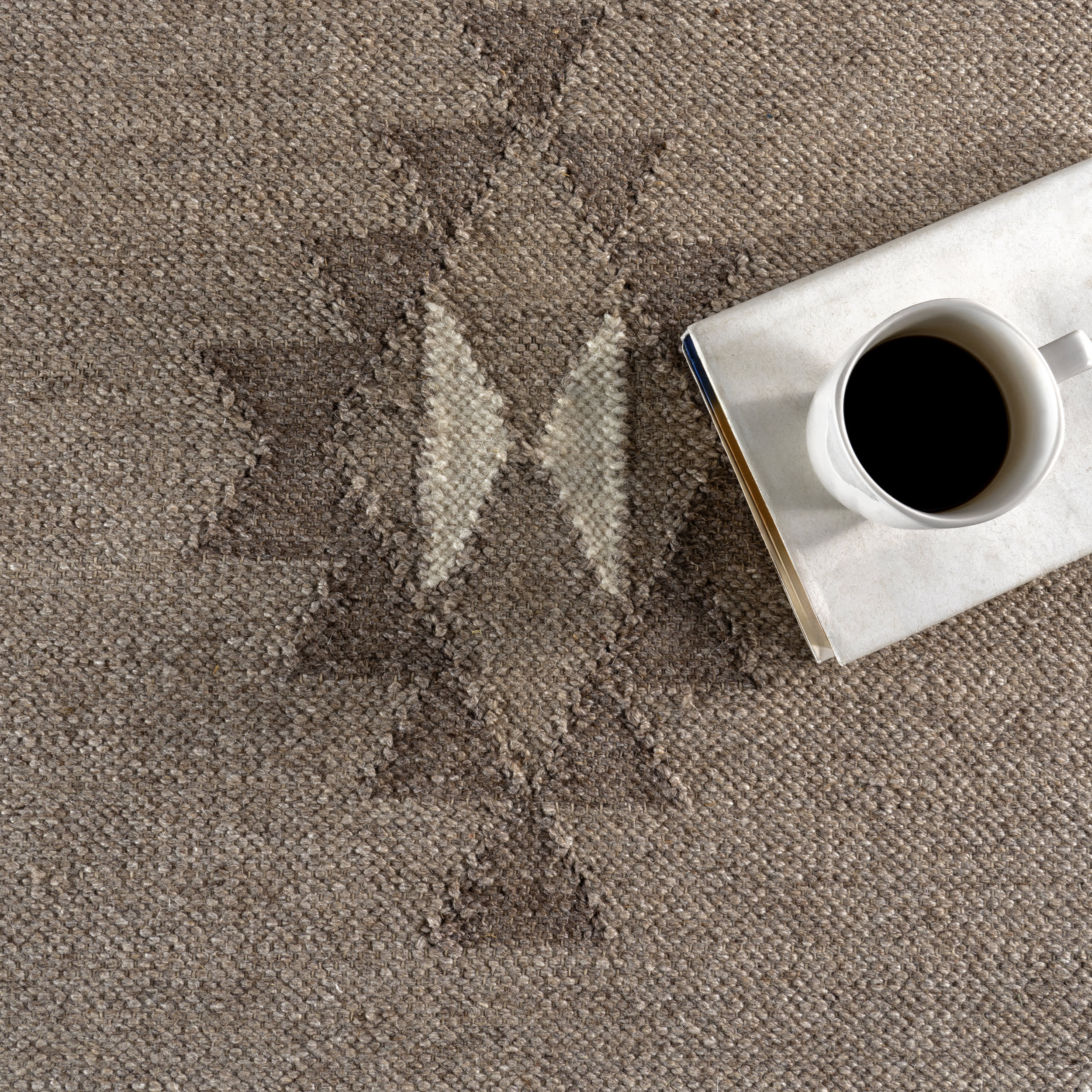 Westerly Southwestern Cotton-Blend Rug | Taupe - Image 8
