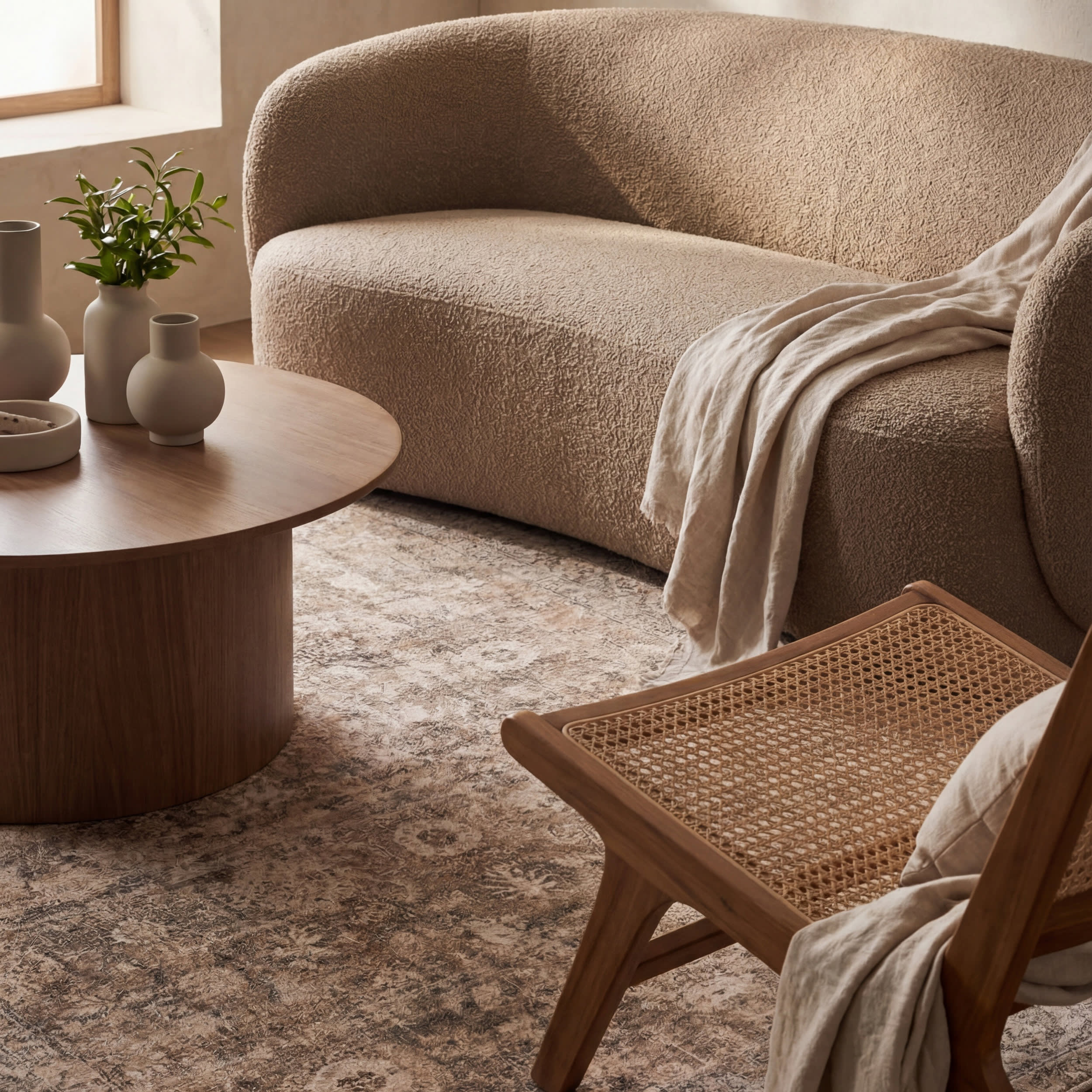 Westfield Antiqued Jute-Blend Rug | Brown - Image 5