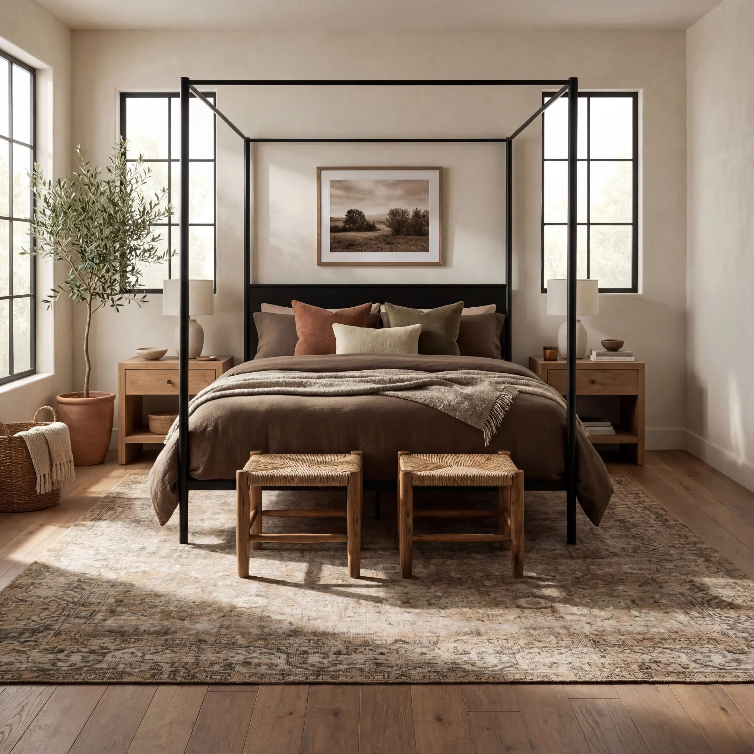 Westfield Antiqued Jute-Blend Rug | Dark Beige - Image 9