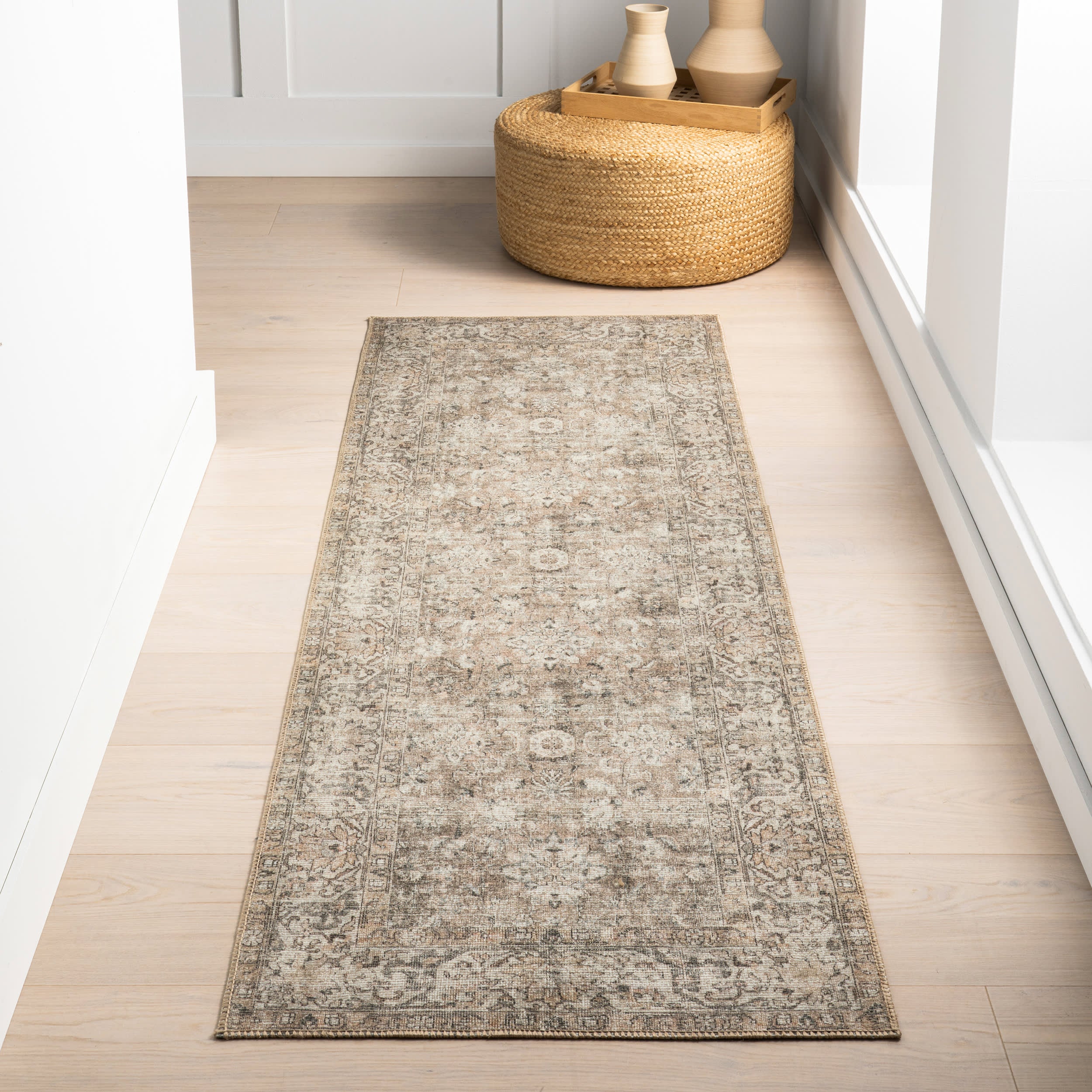 Westfield Antiqued Jute-Blend Rug | Dark Beige - Image 2
