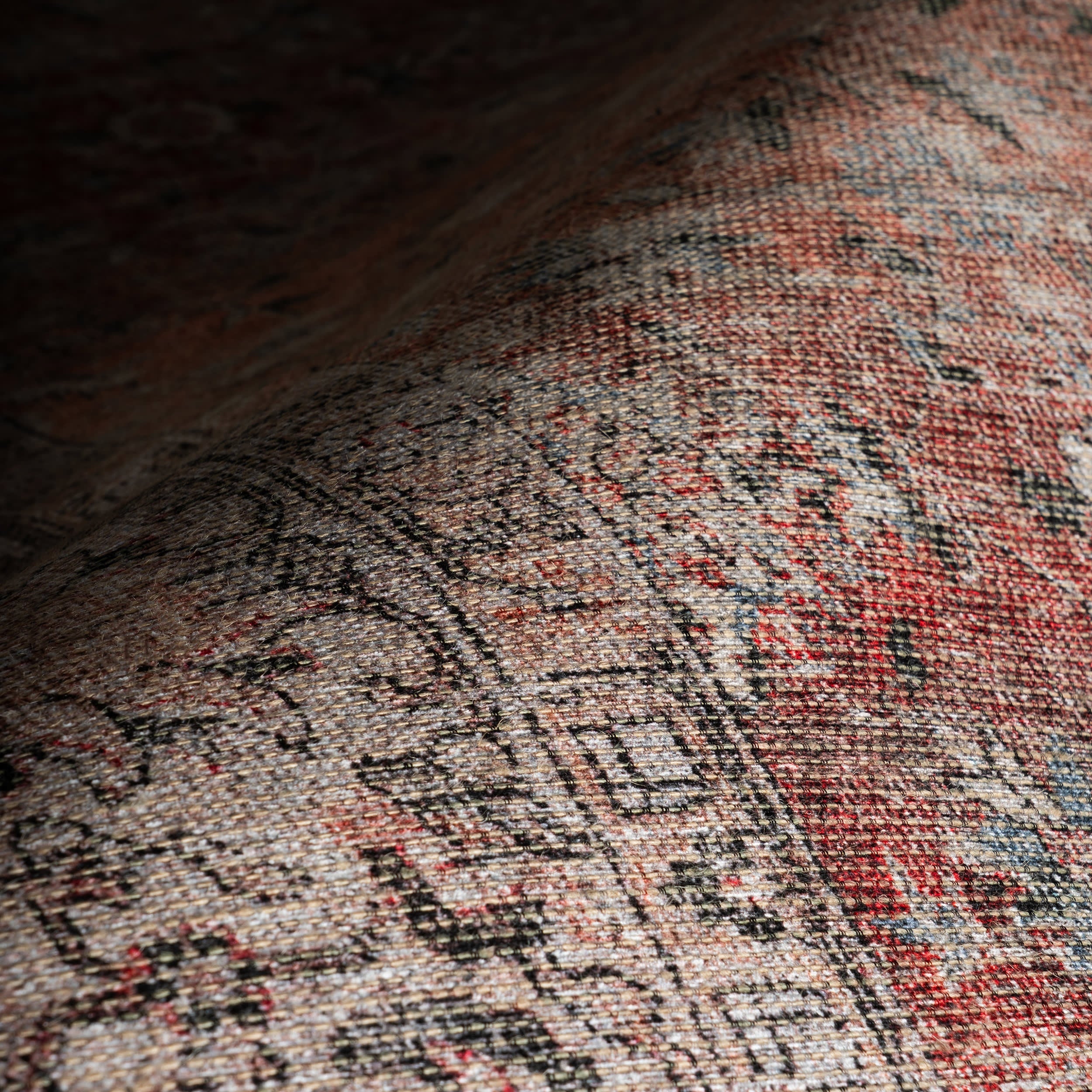 Westfield Antiqued Jute-Blend Rug | Orange - Image 3