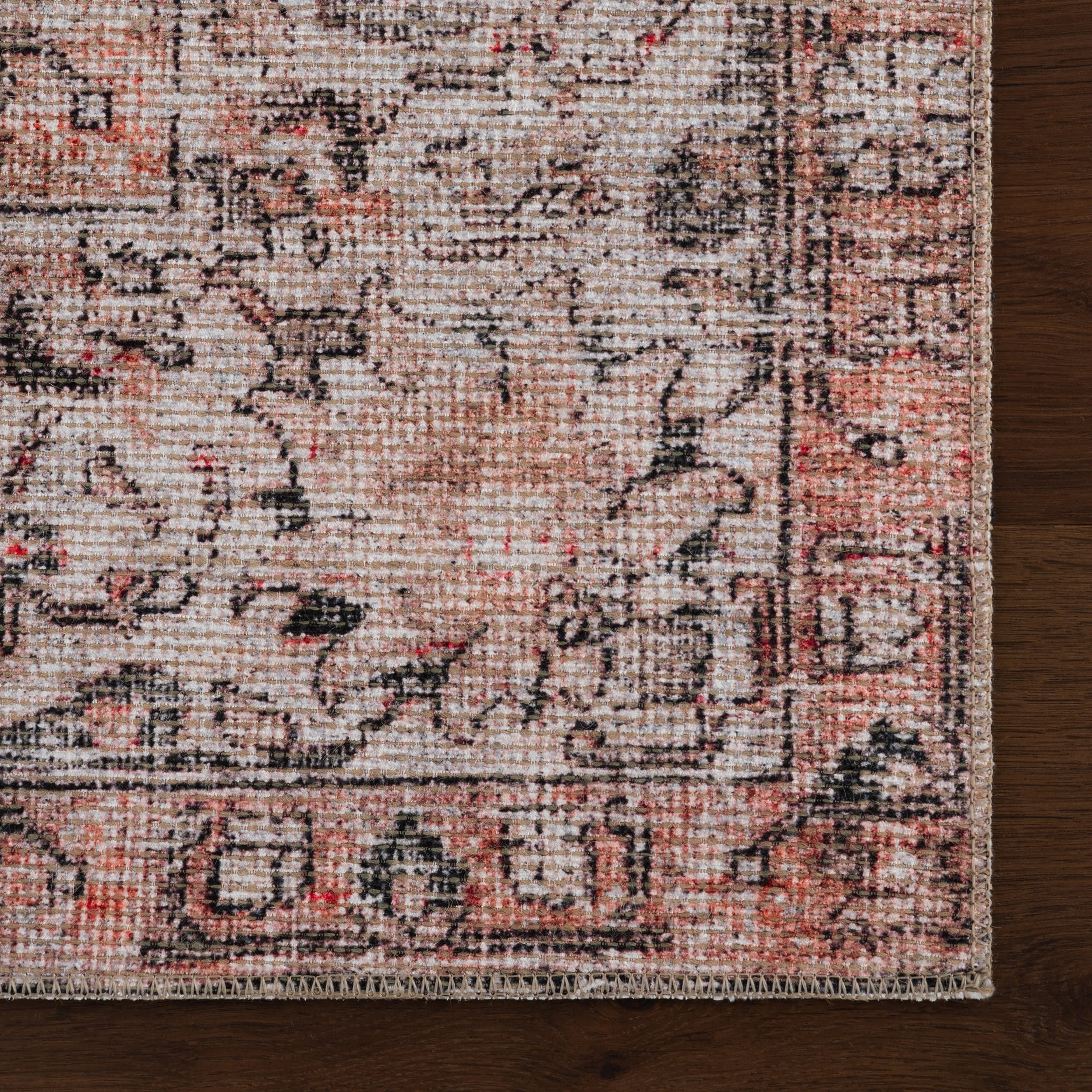 Westfield Antiqued Jute-Blend Rug | Orange - Image 4