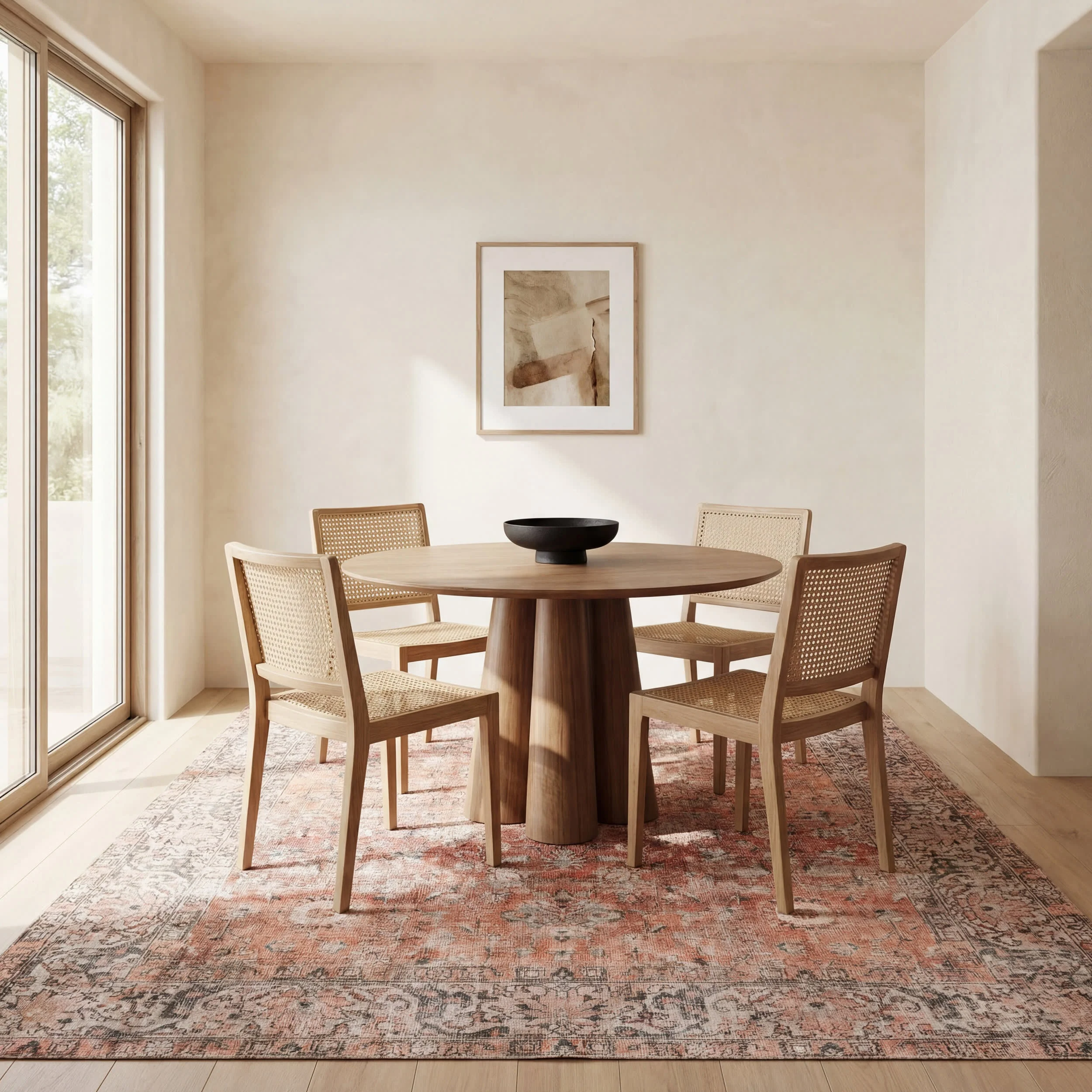 Westfield Antiqued Jute-Blend Rug | Orange - Image 7