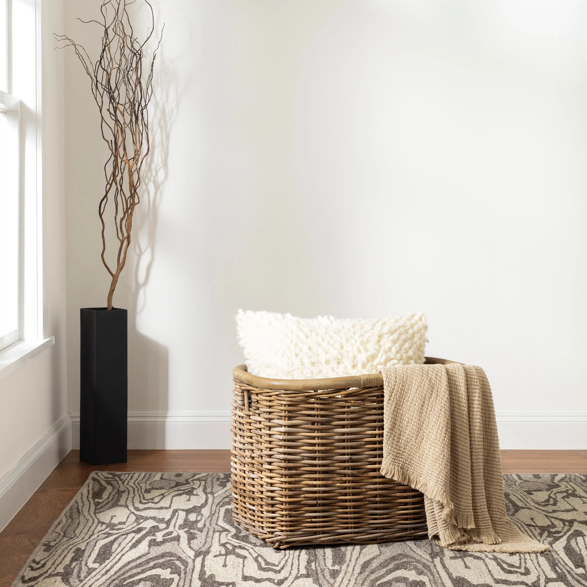 Weston Hand Micro Hooked Wool Custom Rug by Bunny Williams | Grey - Image 2
