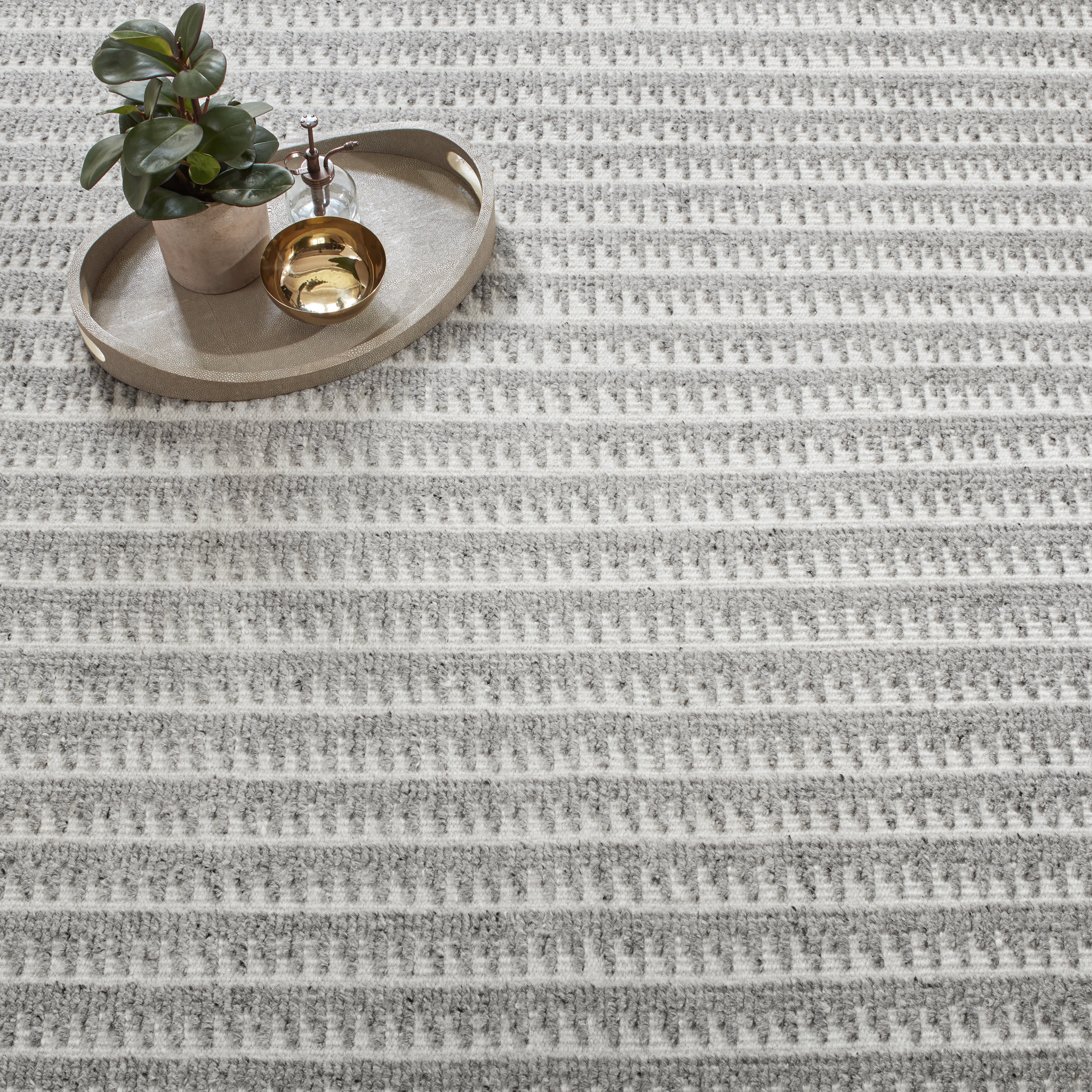 Whitby Hand Knotted Wool Rug | Grey - Image 4