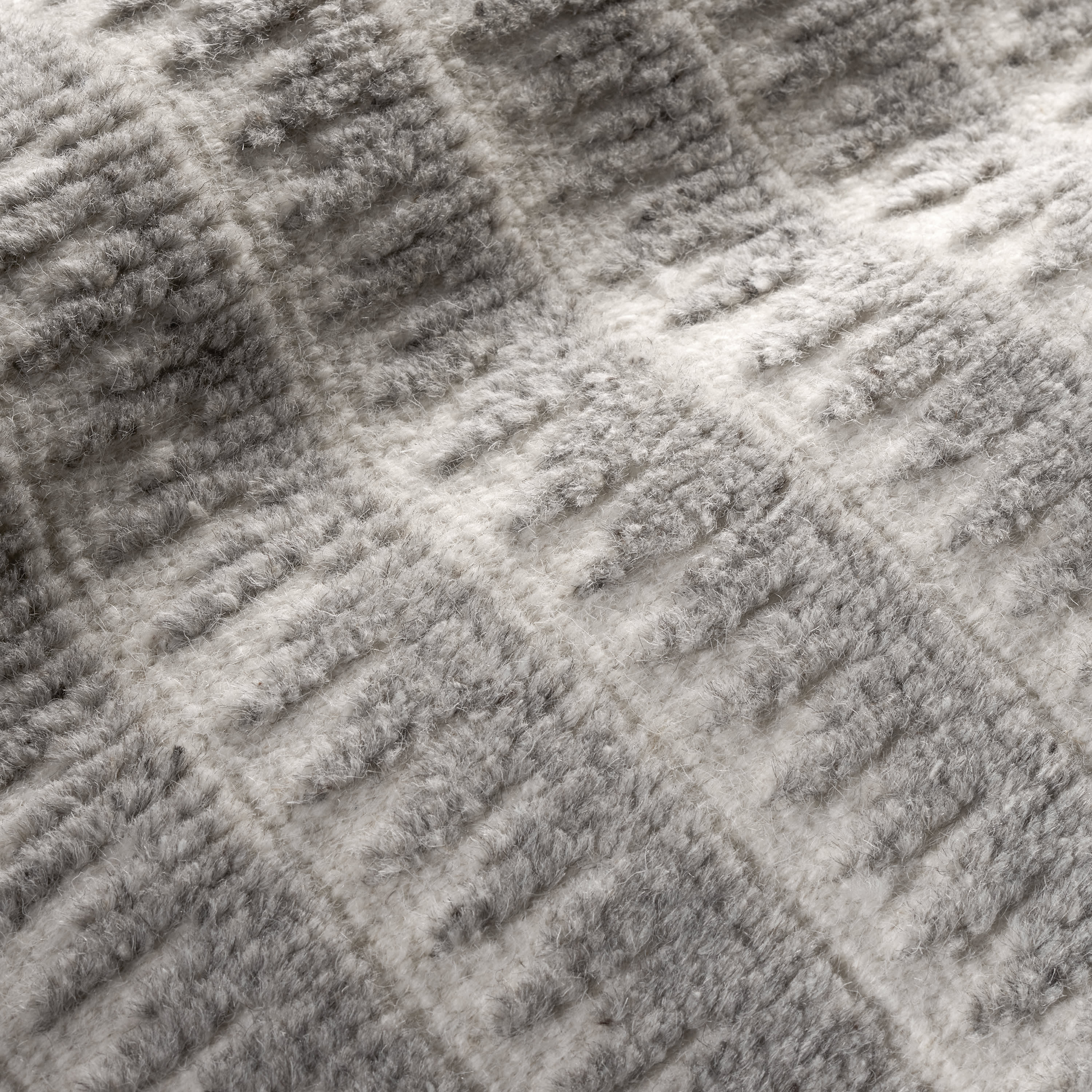 Whitby Hand Knotted Wool Rug | Grey - Image 5