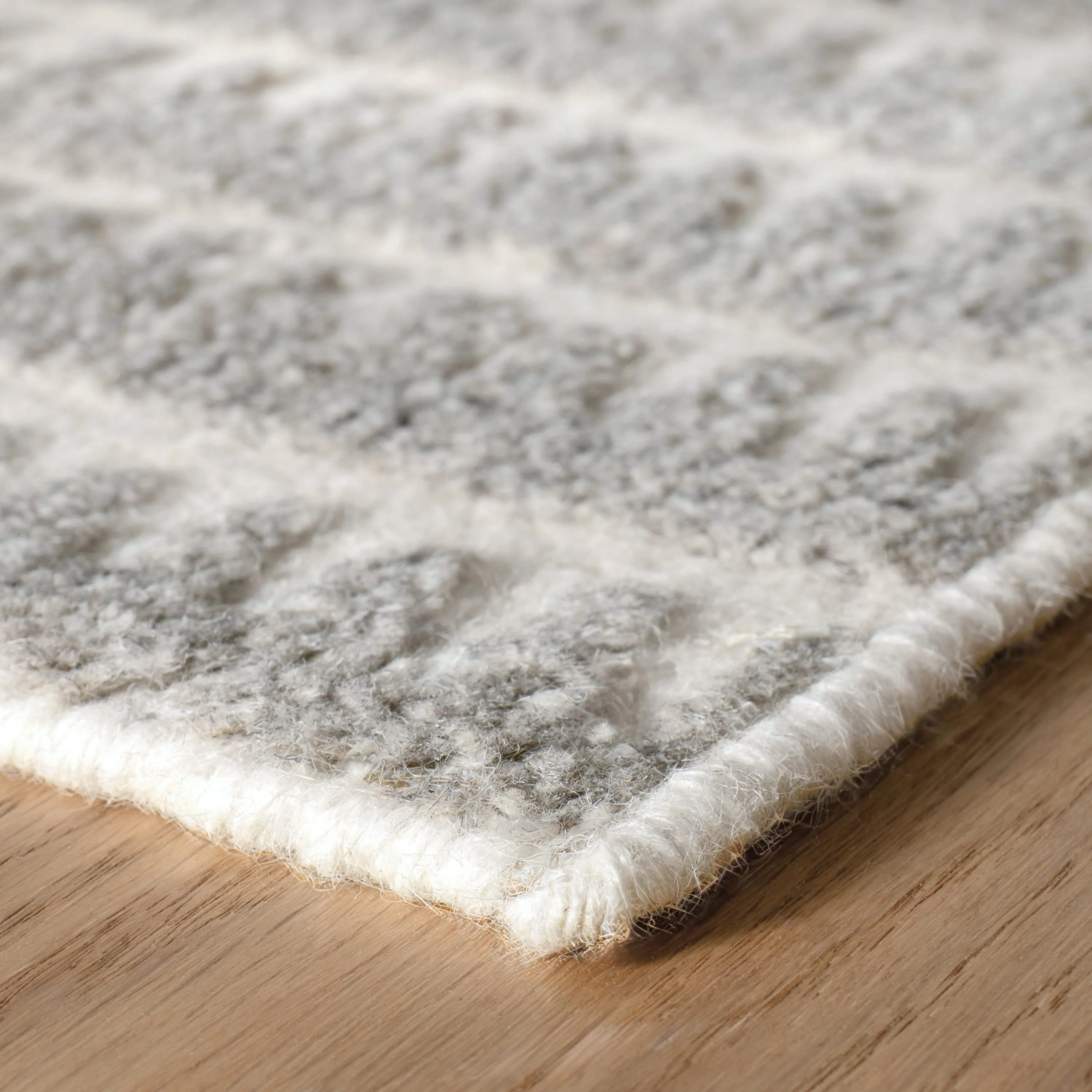 Whitby Hand Knotted Wool Rug | Grey - Image 7
