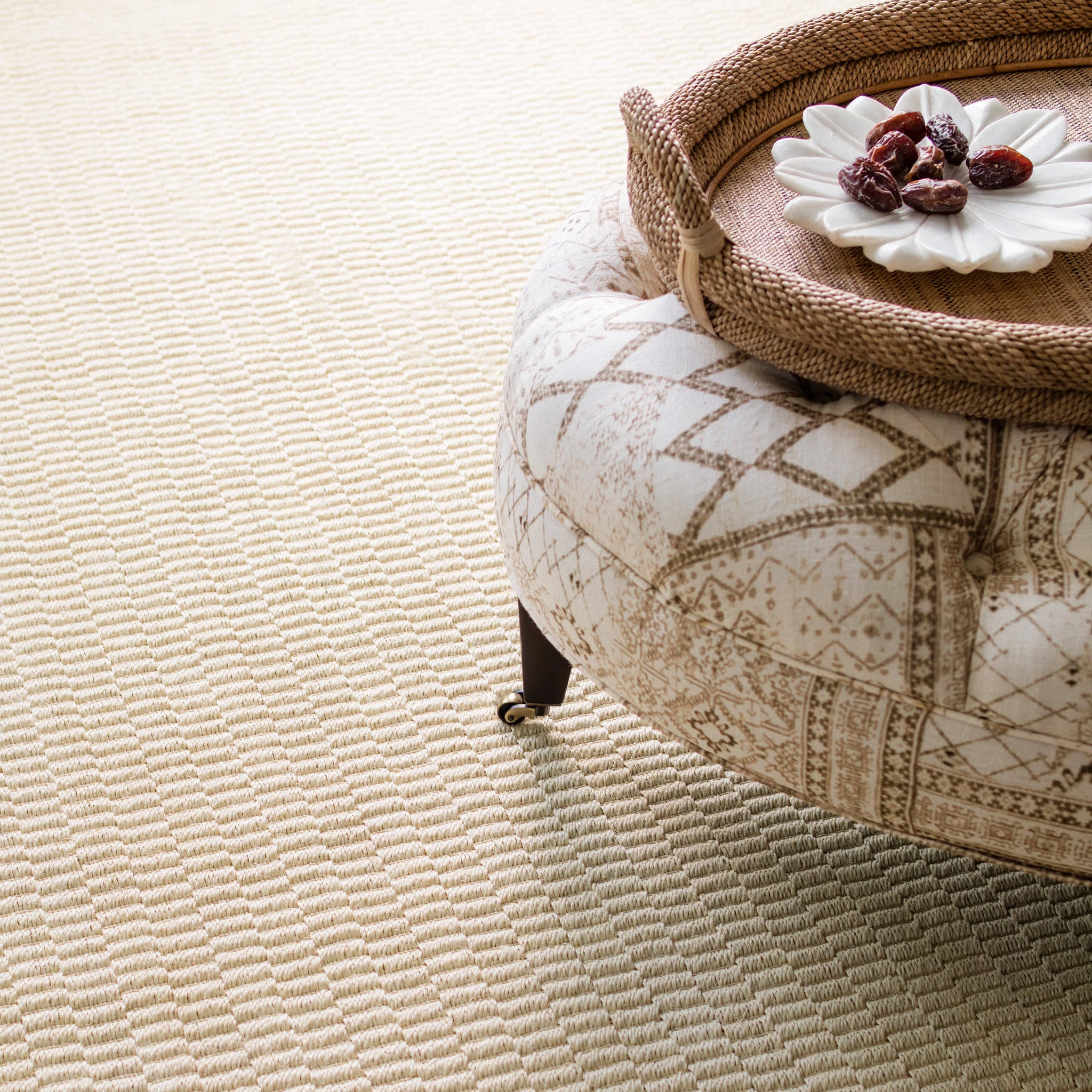 Wicker Woven Sisal Custom Rug | Sand - Image 3