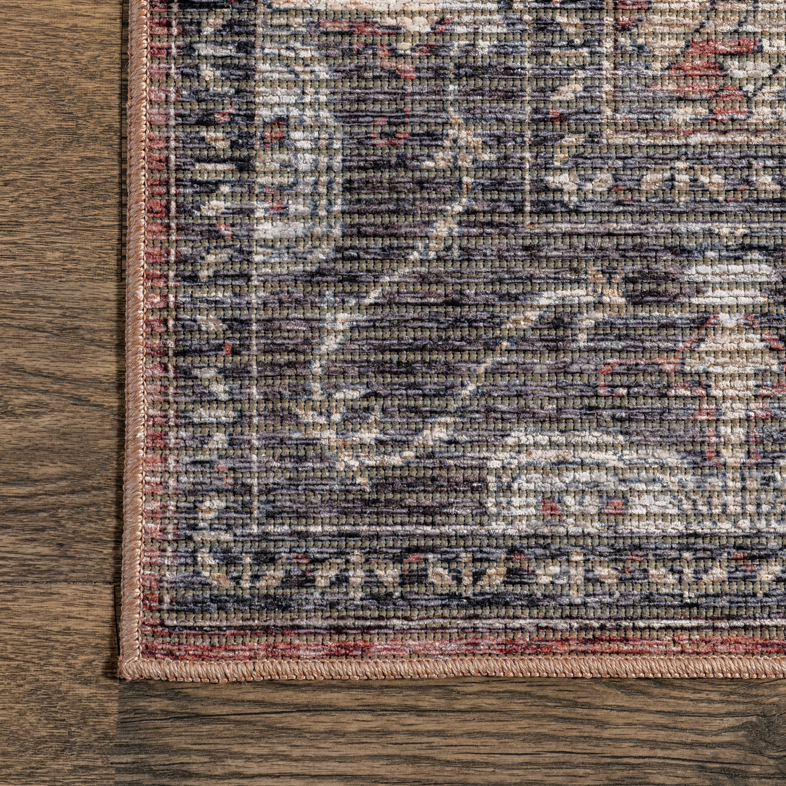 Wild Orchid Washable Rug | Brick - Image 3