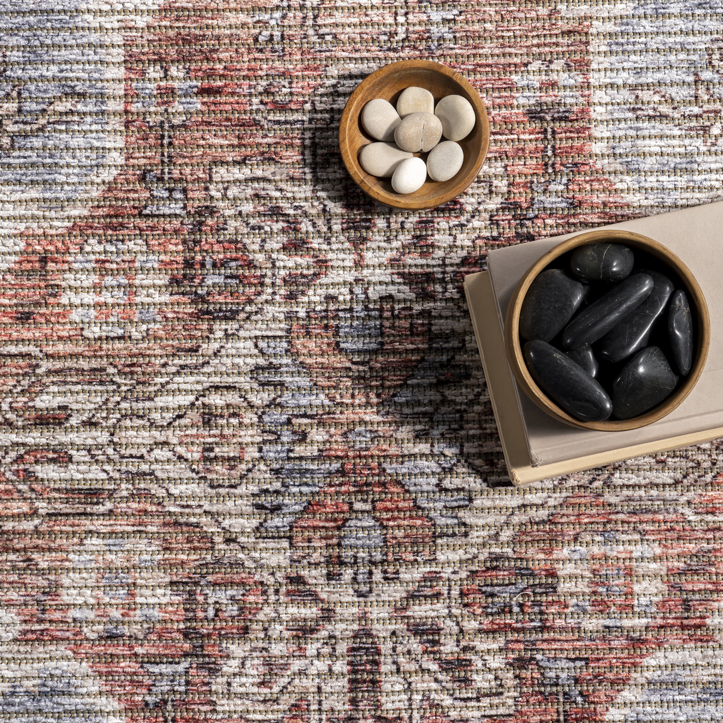 Wild Orchid Washable Rug | Dark Grey - Image 6