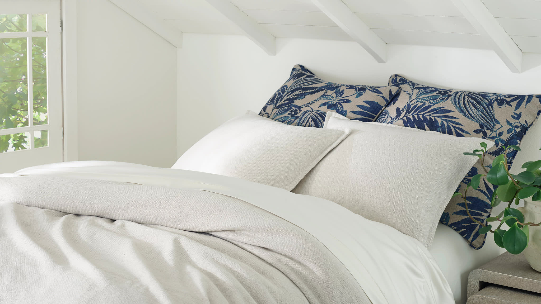 Antigua Linen sham | Blue - Image 2