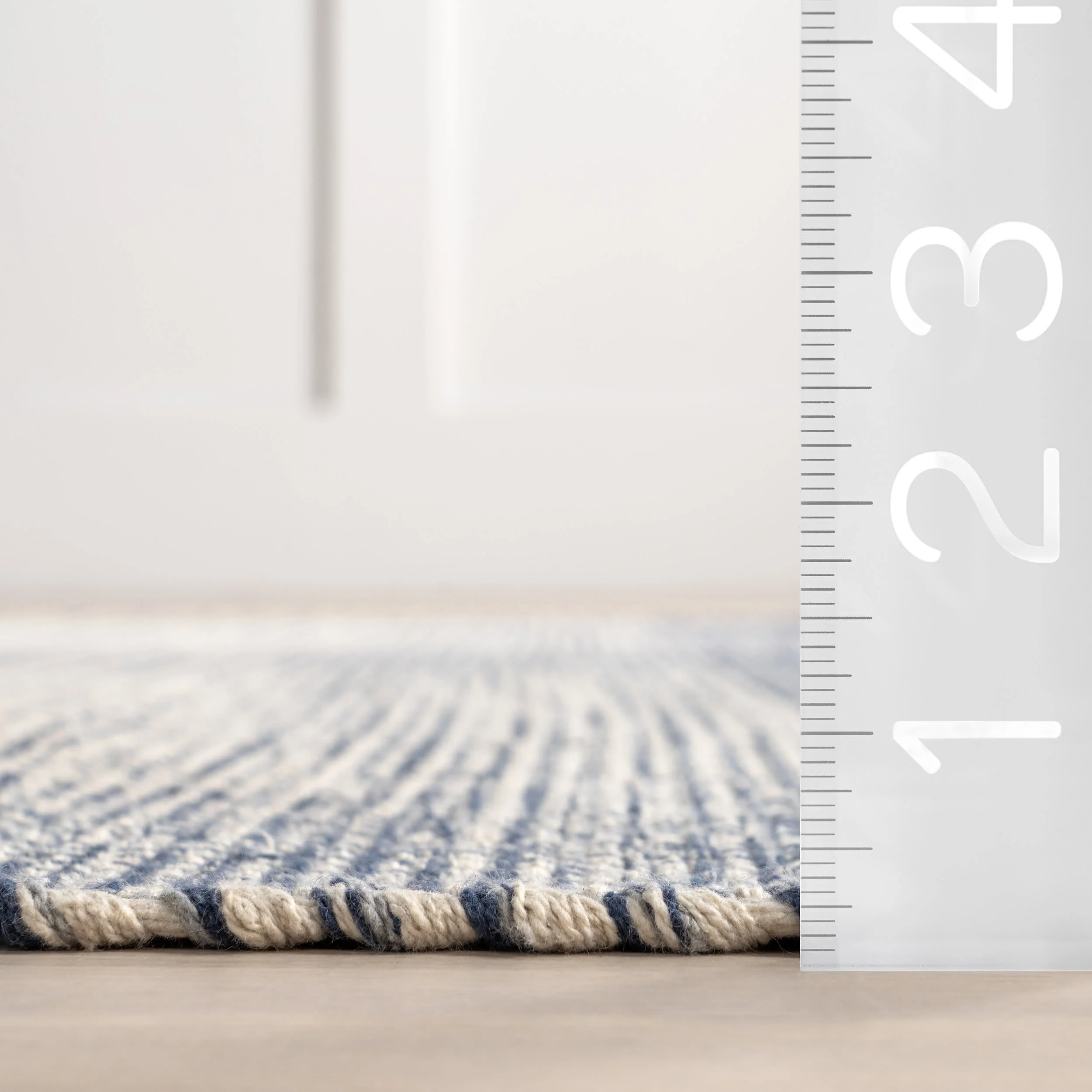 Winifred Vintage Plaid Rug | Blue - Image 6