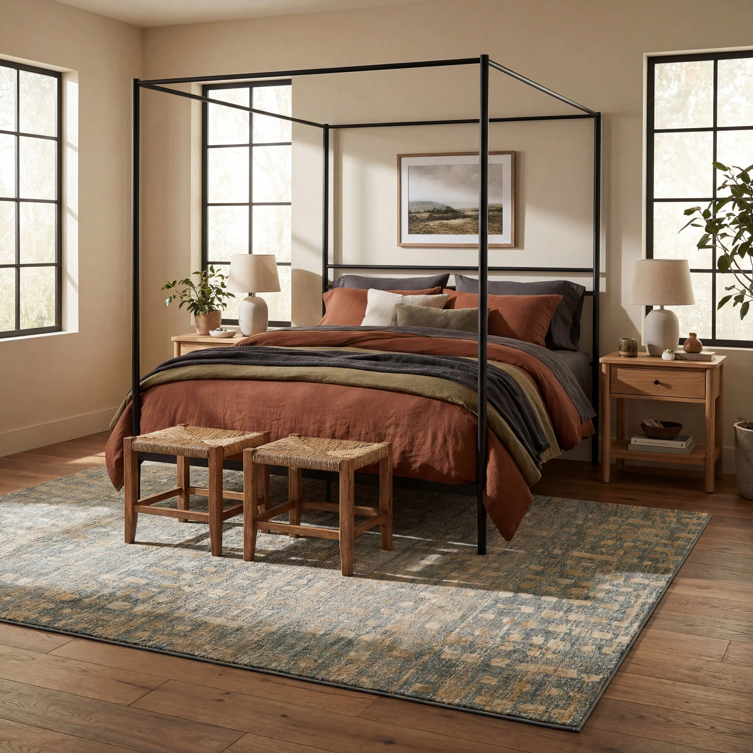 Winterer Modern Bohemian Rug | Stone - Image 10