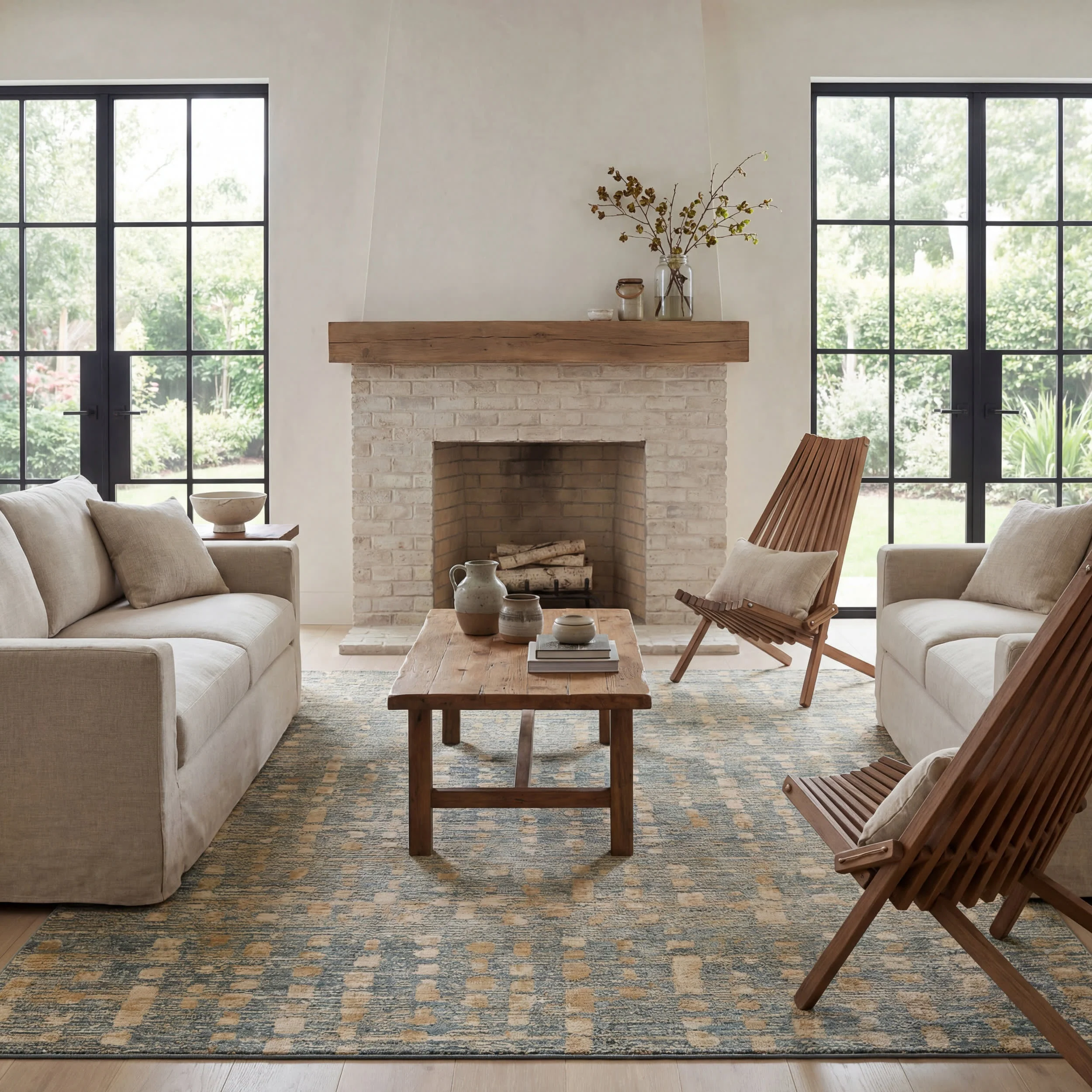 Winterer Modern Bohemian Rug | Stone - Image 2