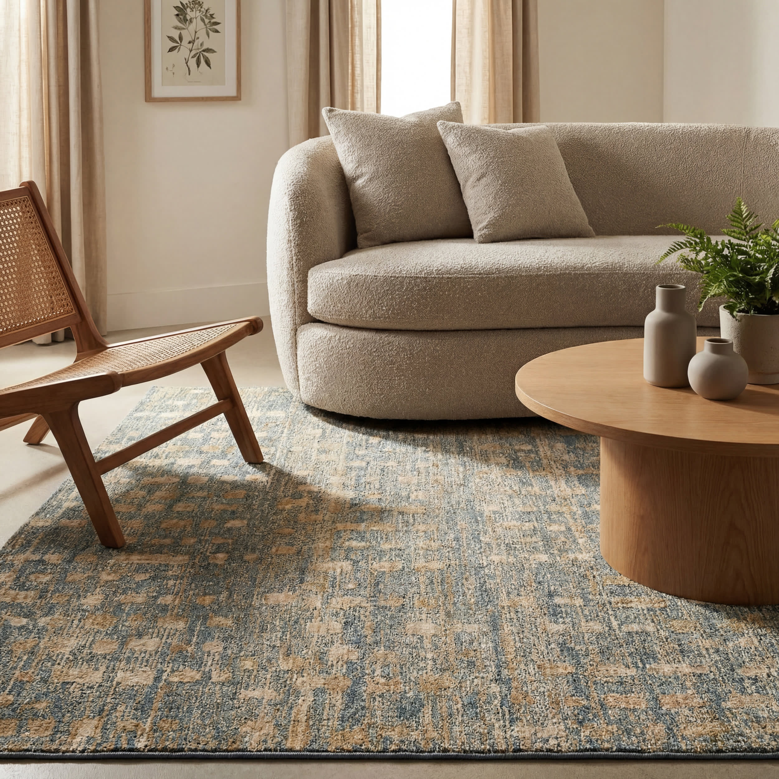 Winterer Modern Bohemian Rug | Stone - Image 5