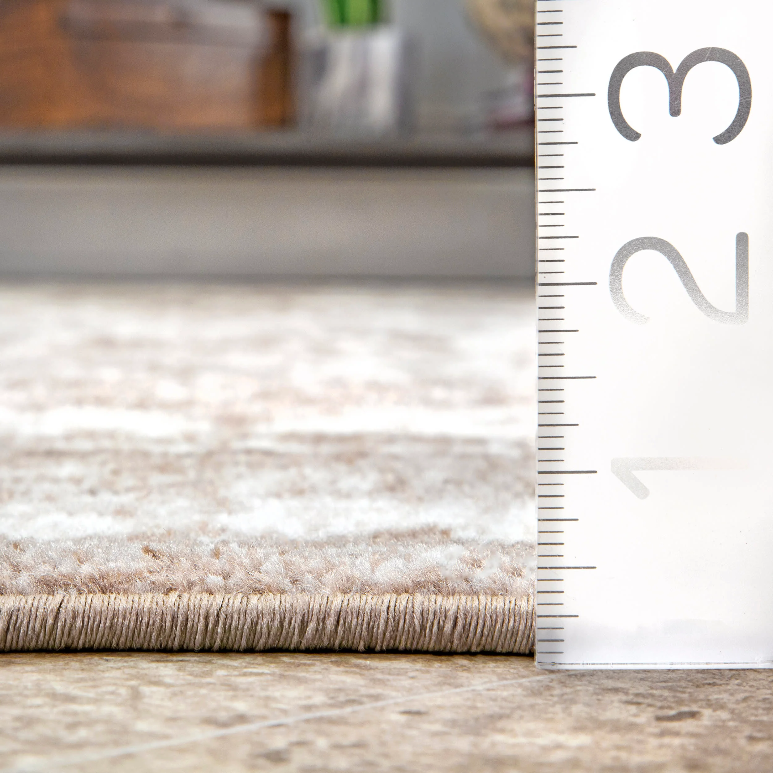 Wispy Floral Medallion Rug | Beige - Image 5