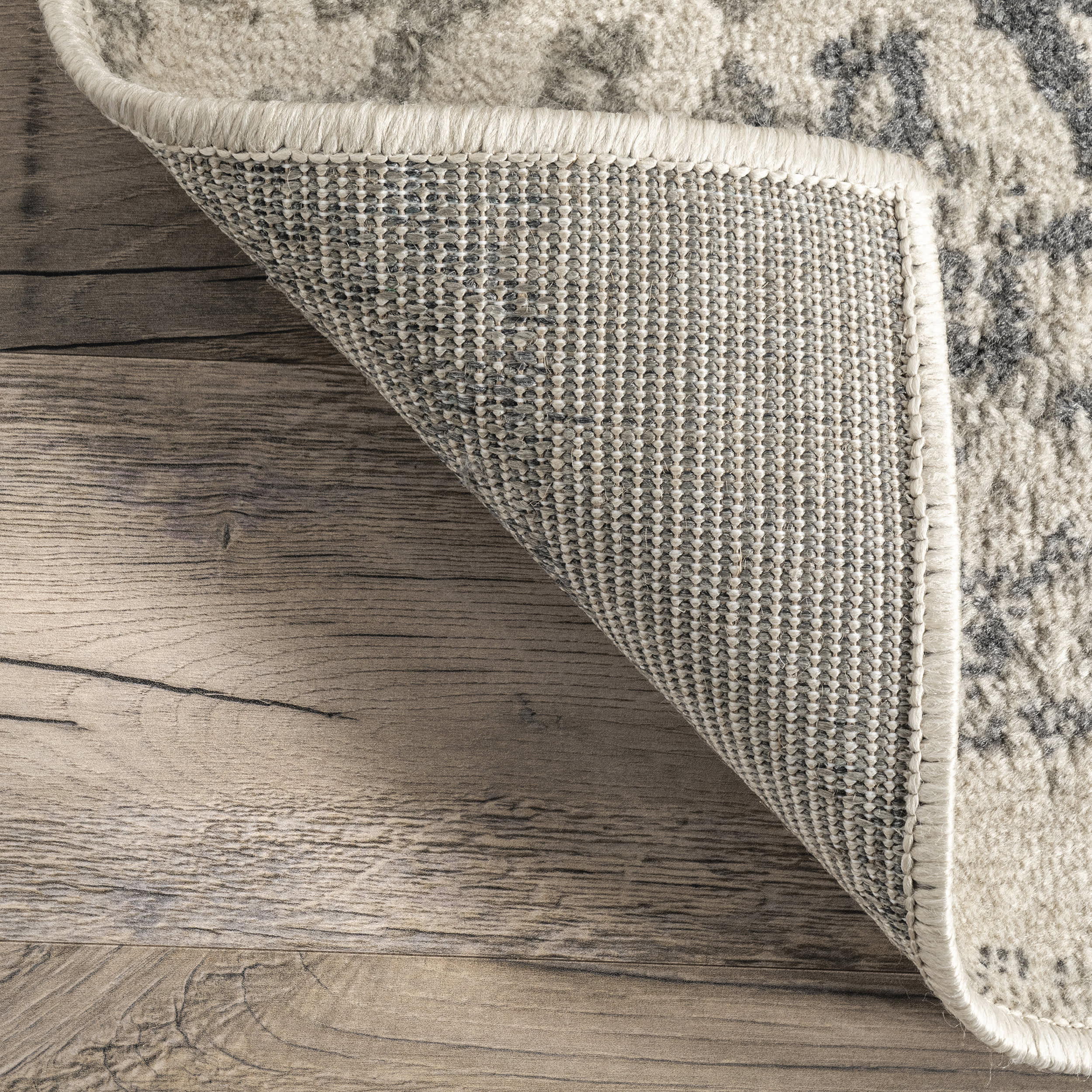 Withered Floral Rug | Grey - Image 6