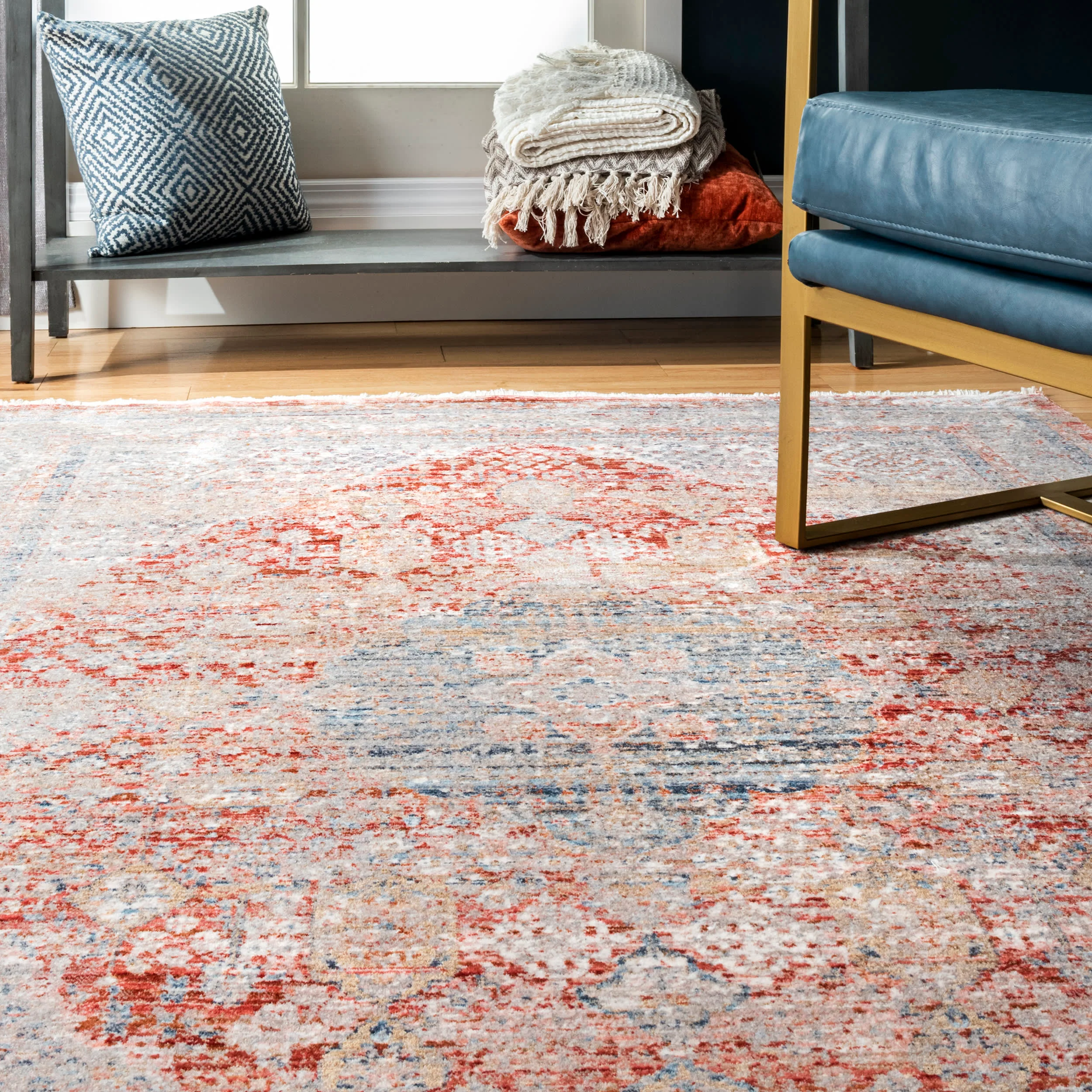 Withered Wreath Rug | Grey - Image 4