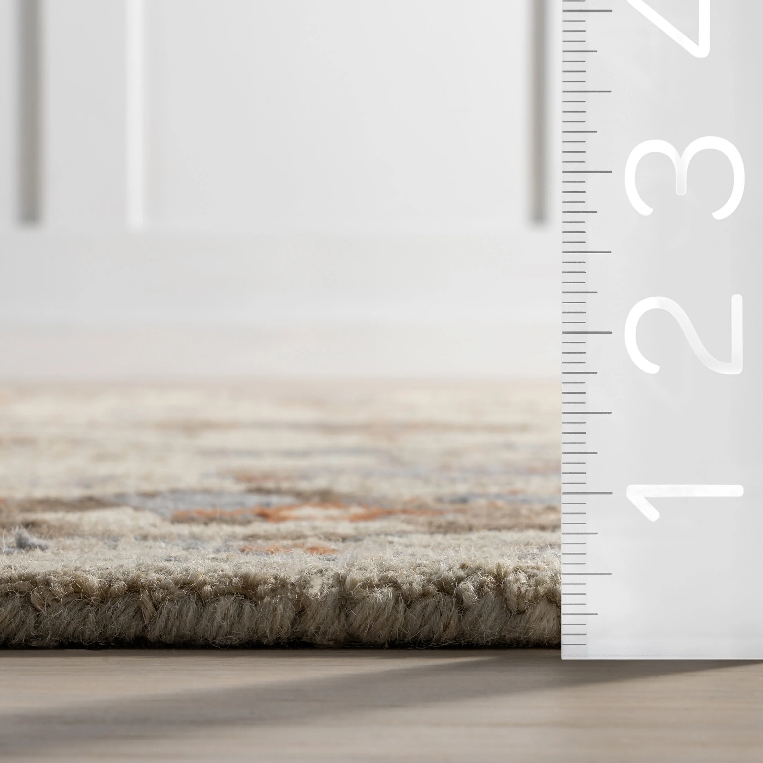Woodland Bordered Wool Rug | Multicolor - Image 5