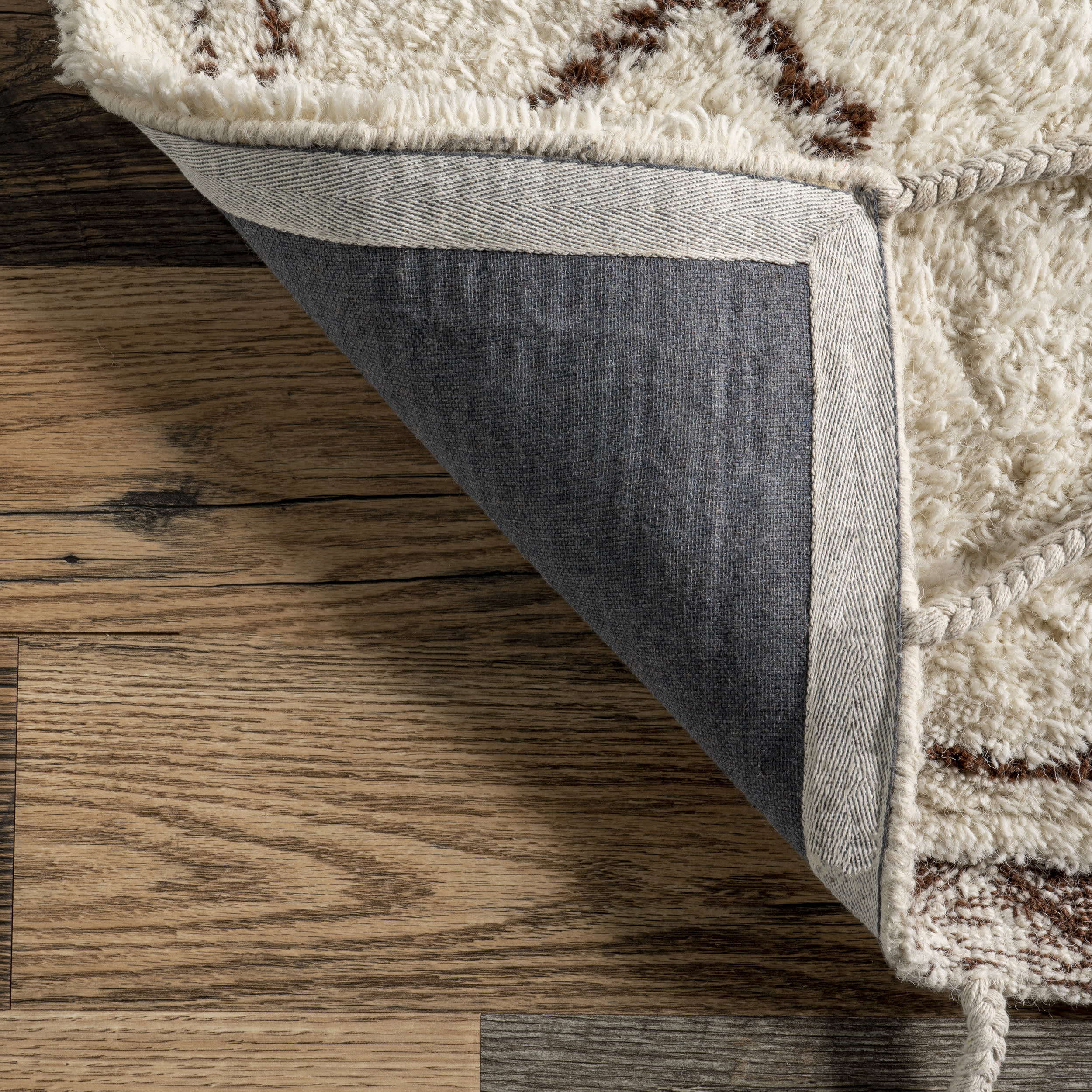 Wool Tasseled Rug | Beige - Image 6