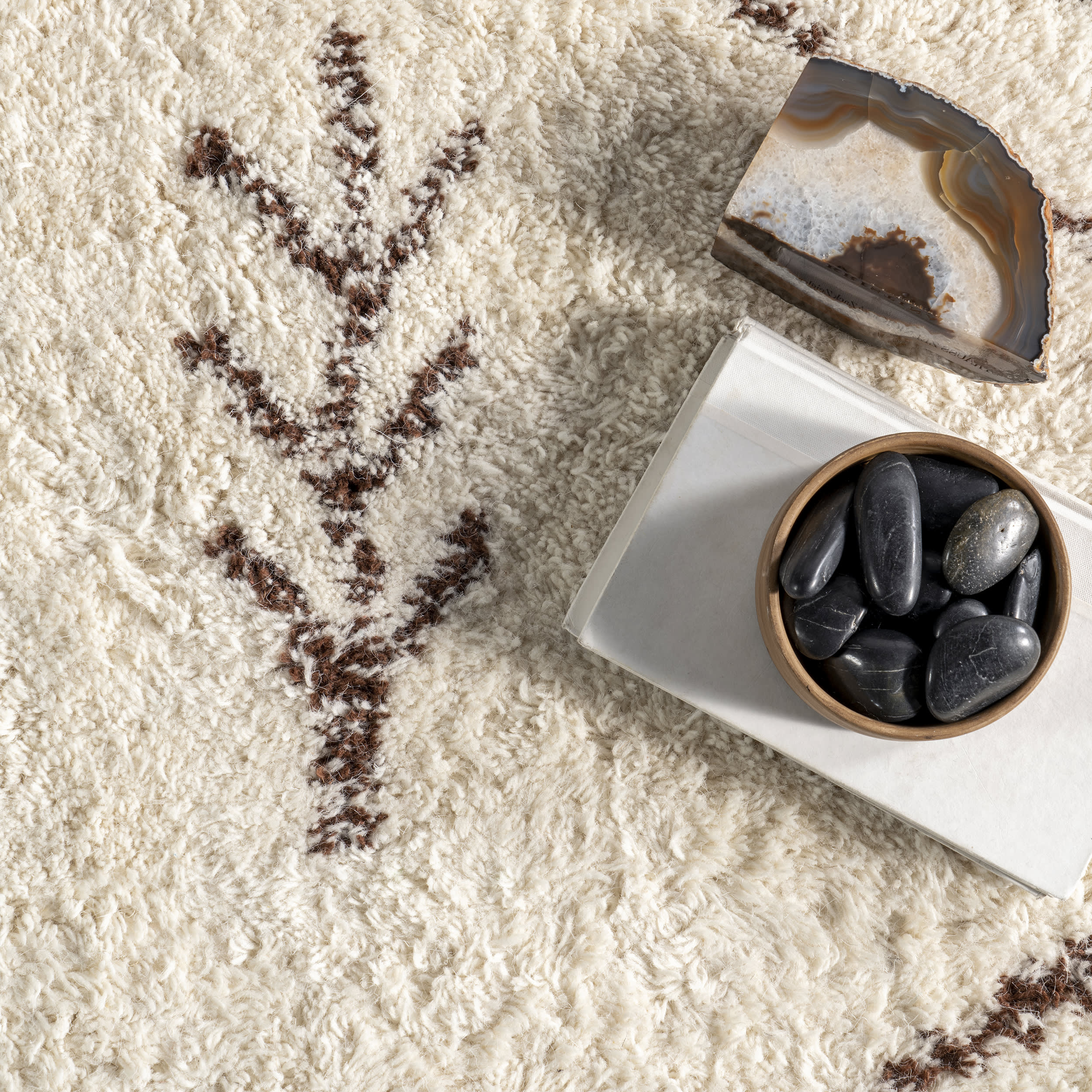 Wool Tasseled Rug | Beige - Image 7