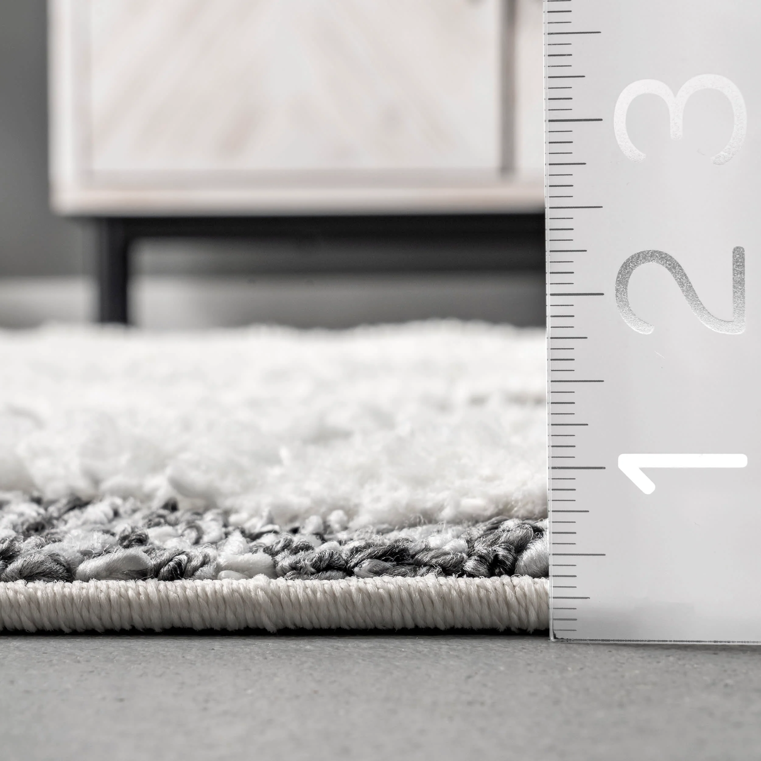 Wren Textured Trellis Rug | Grey - Image 5