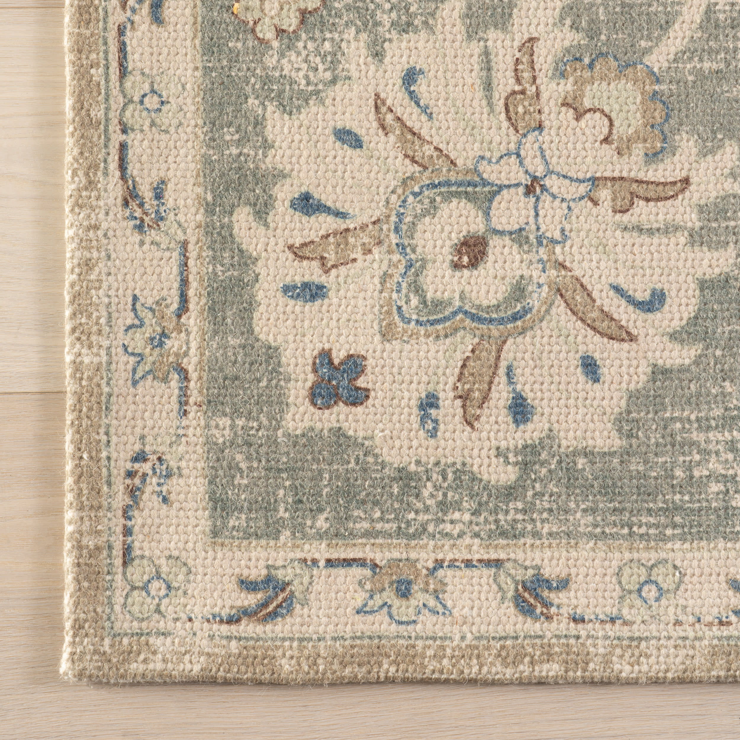 Xavena Floral & Paisley Transitional Rug | Green - Image 4
