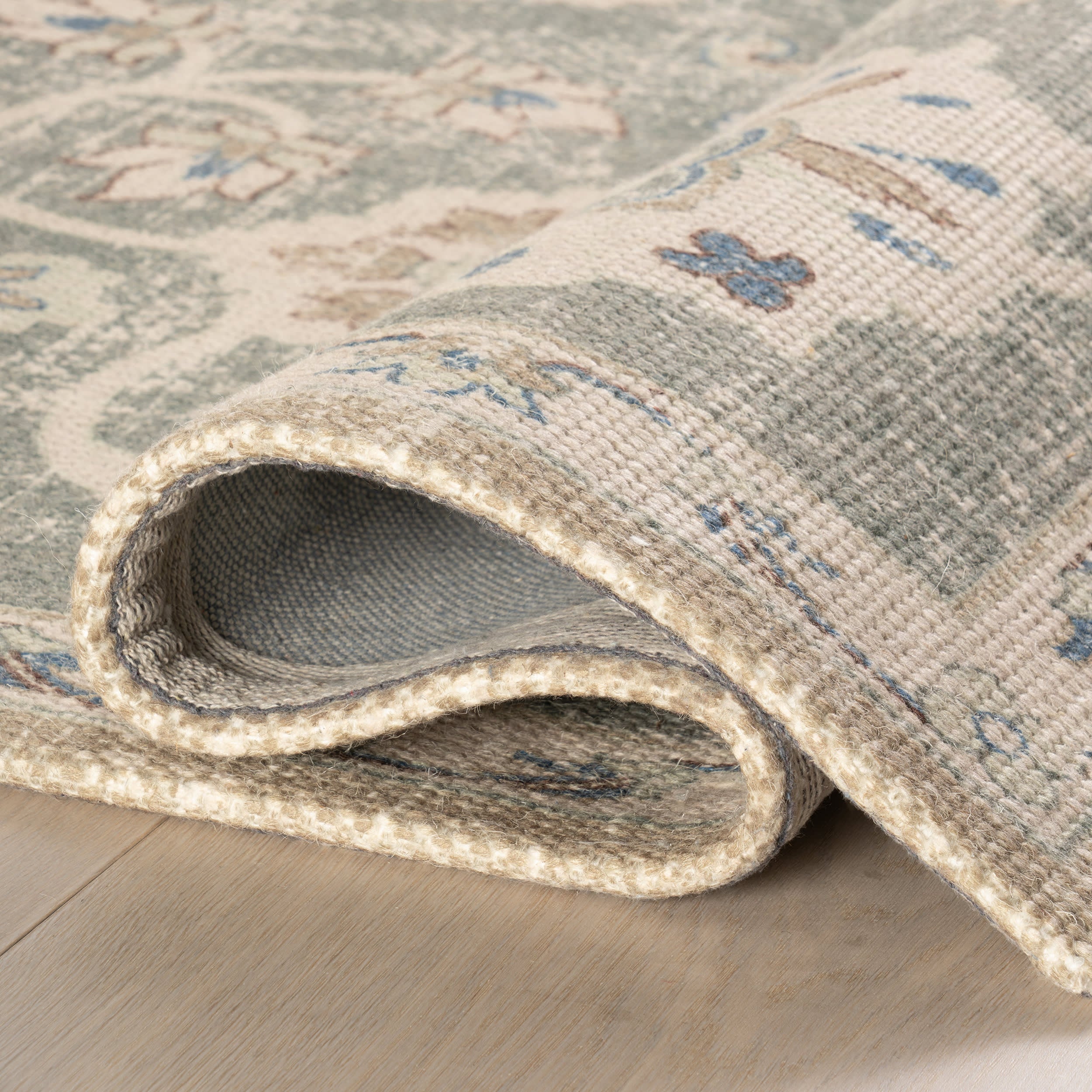 Xavena Floral & Paisley Transitional Rug | Green - Image 9