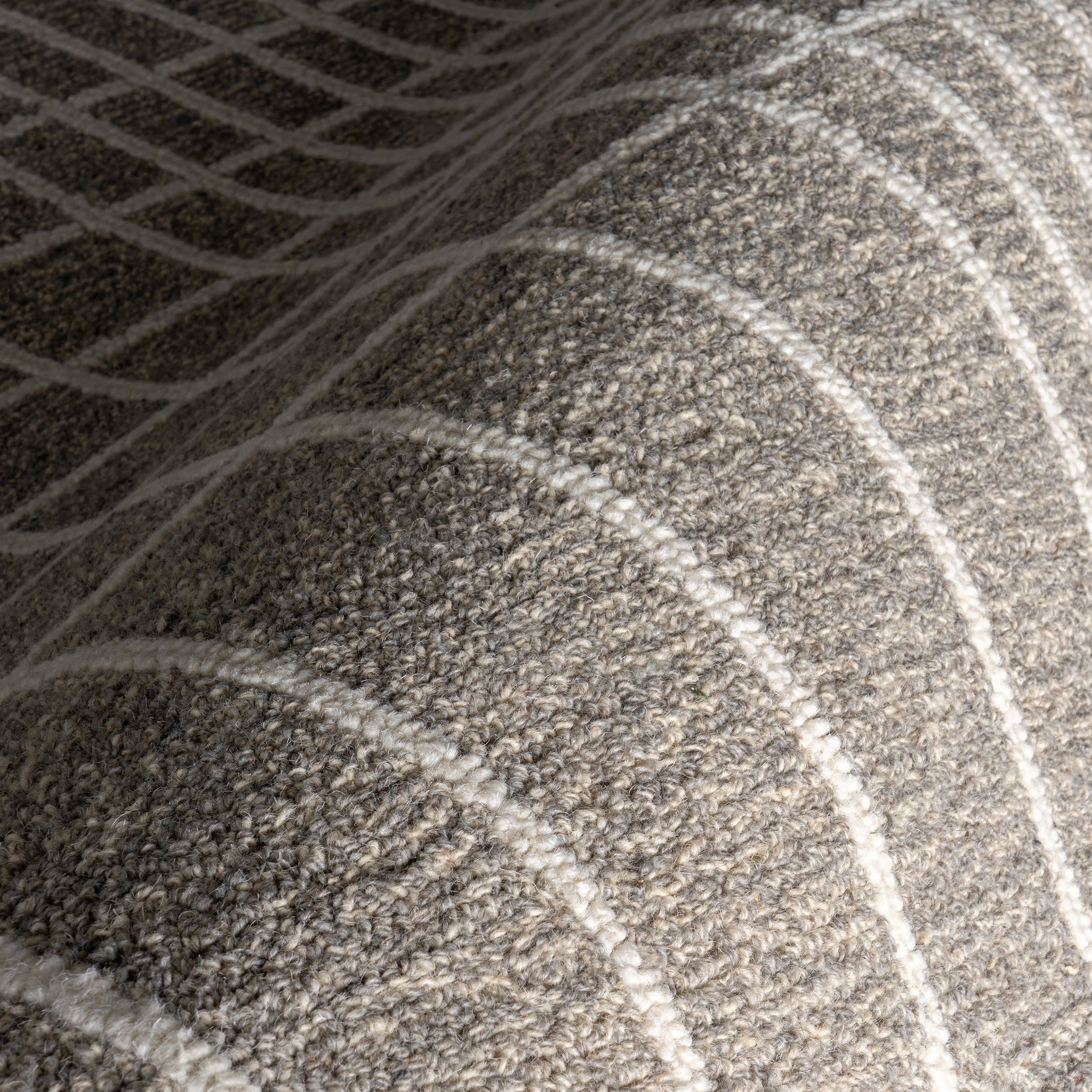 Xyla Striped Rug | Grey - Image 3