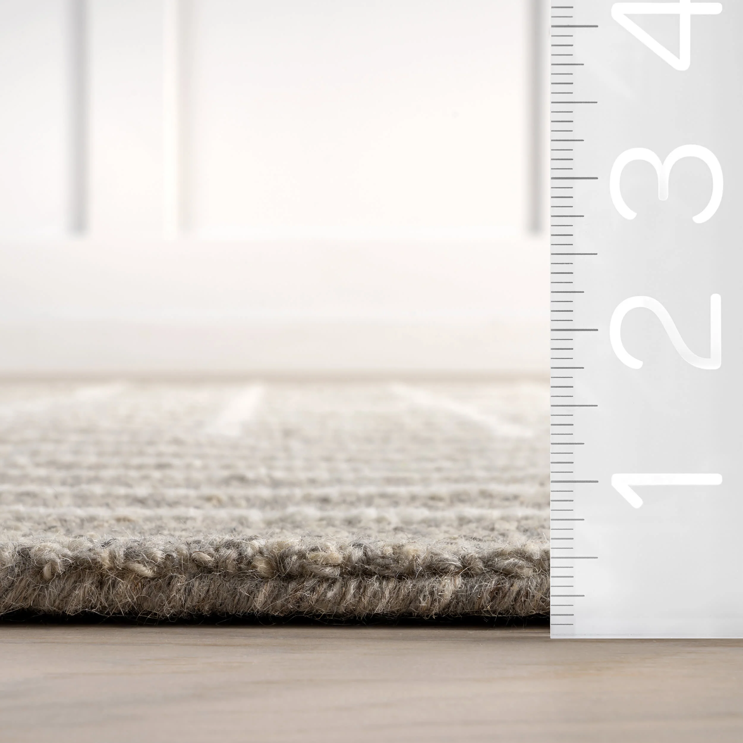 Xyla Striped Rug | Grey - Image 6