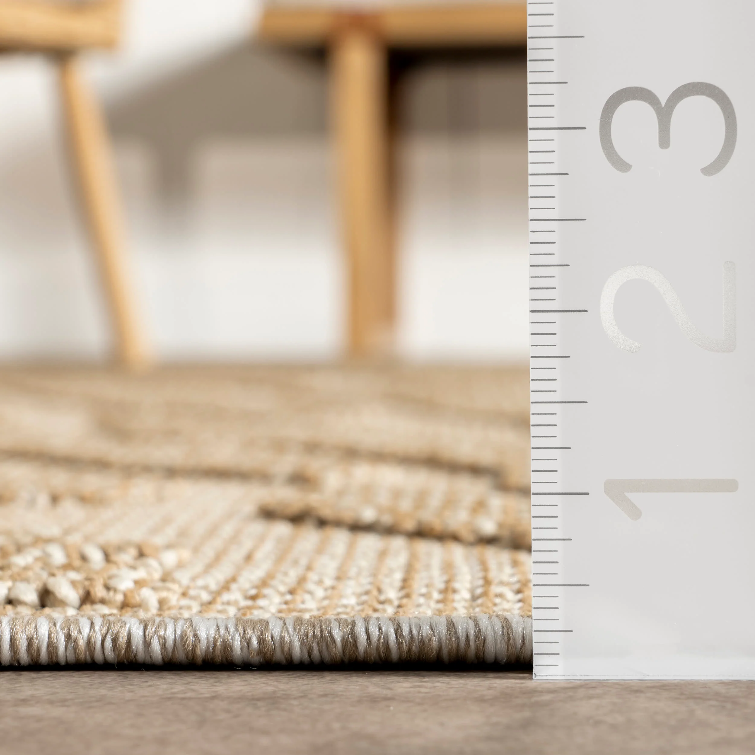 Yara Indoor/Outdoor Textured Rug | Beige - Image 5