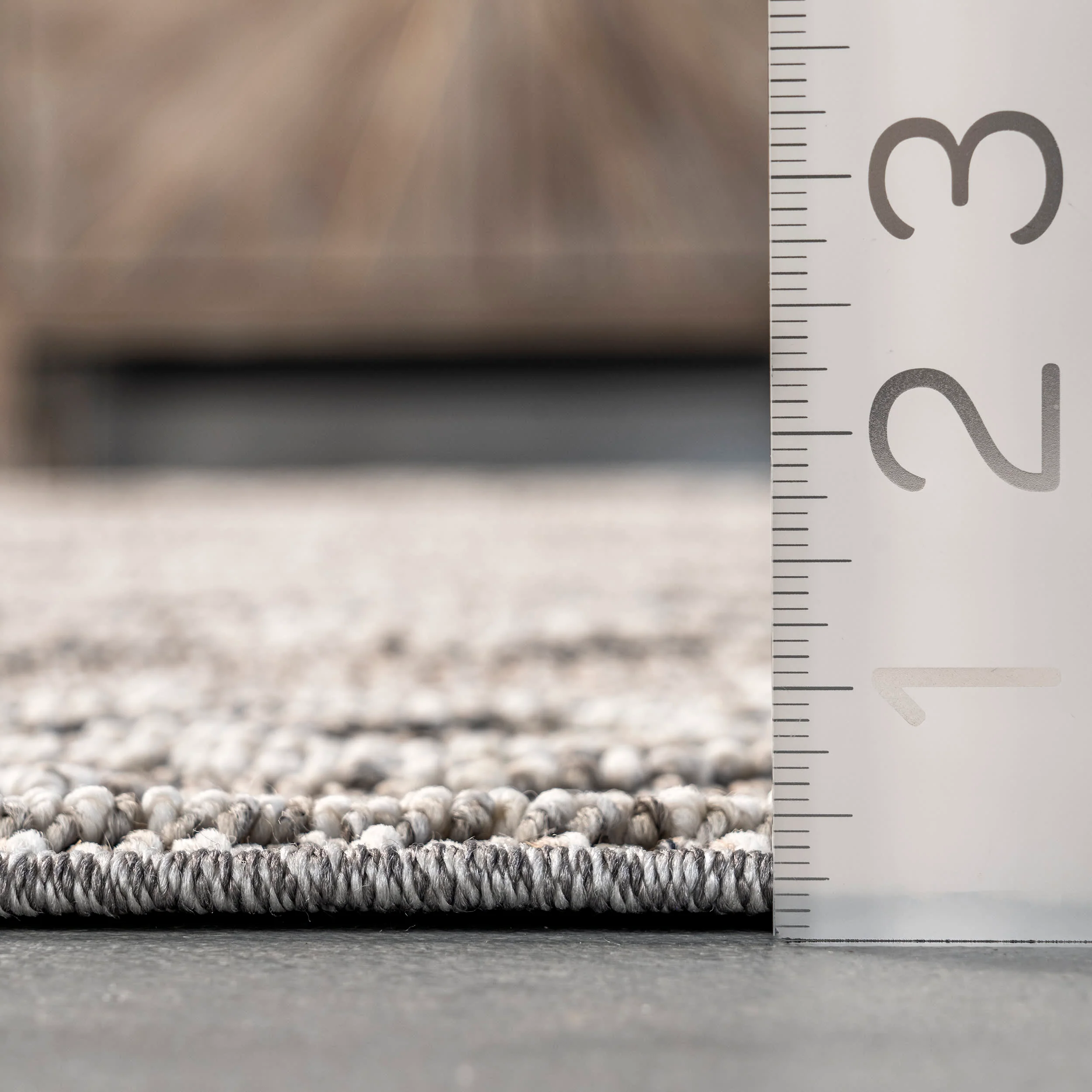 Yara Textured Symbolic Rug | Grey - Image 5