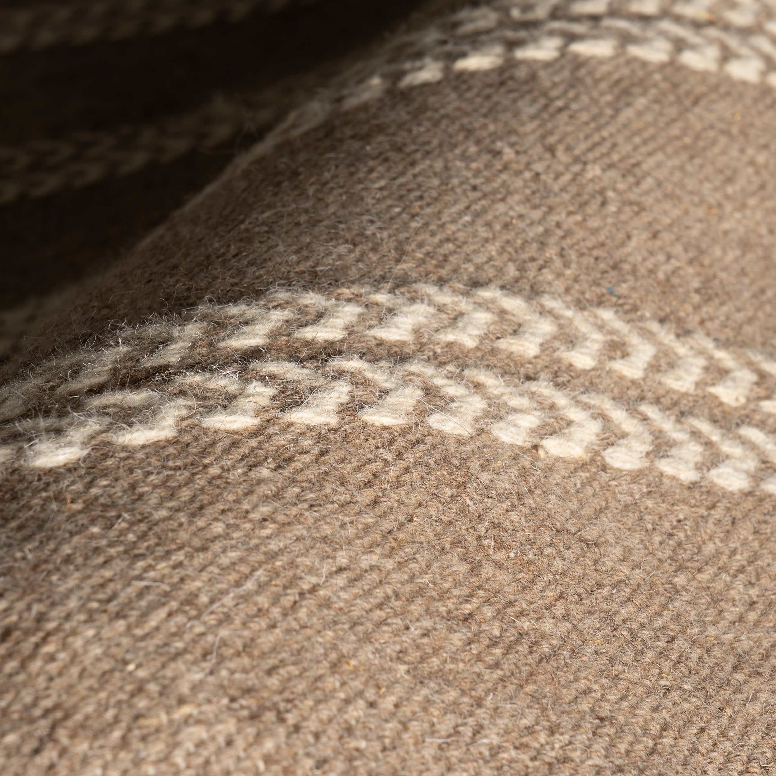York Striped Wool Rug by Nate Berkus | Brown - Image 3