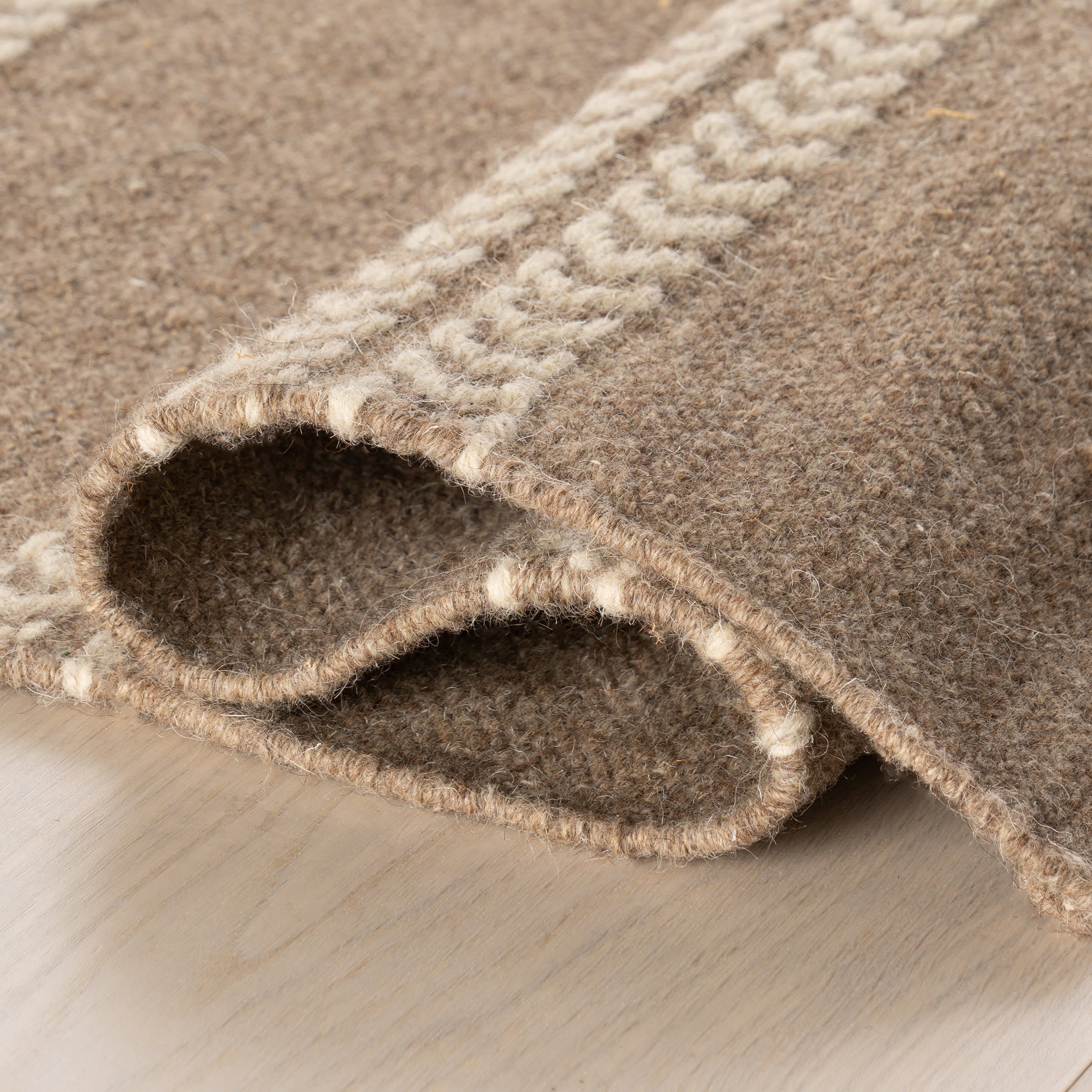 York Striped Wool Rug by Nate Berkus | Brown - Image 8