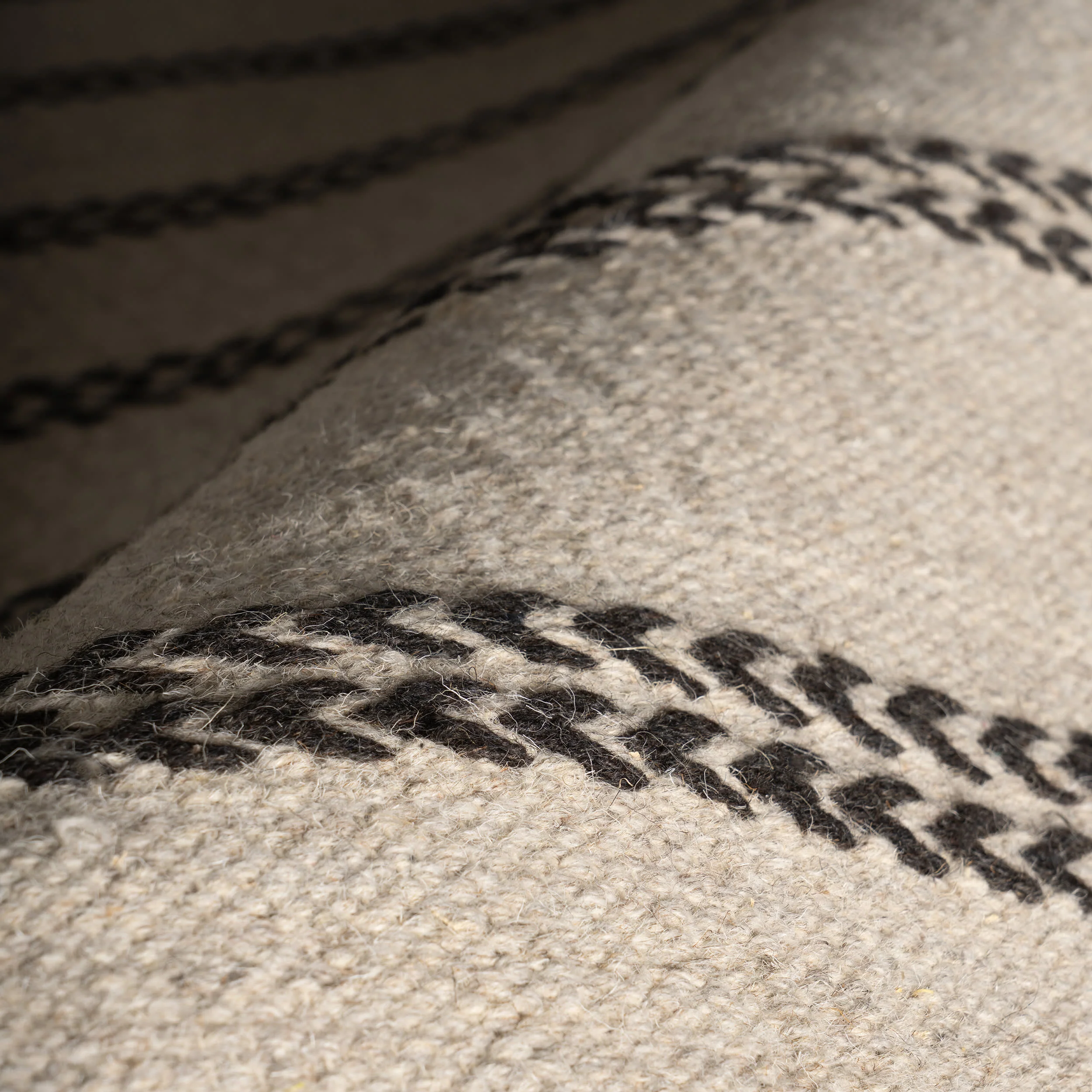 York Striped Wool Rug by Nate Berkus | Grey - Image 3