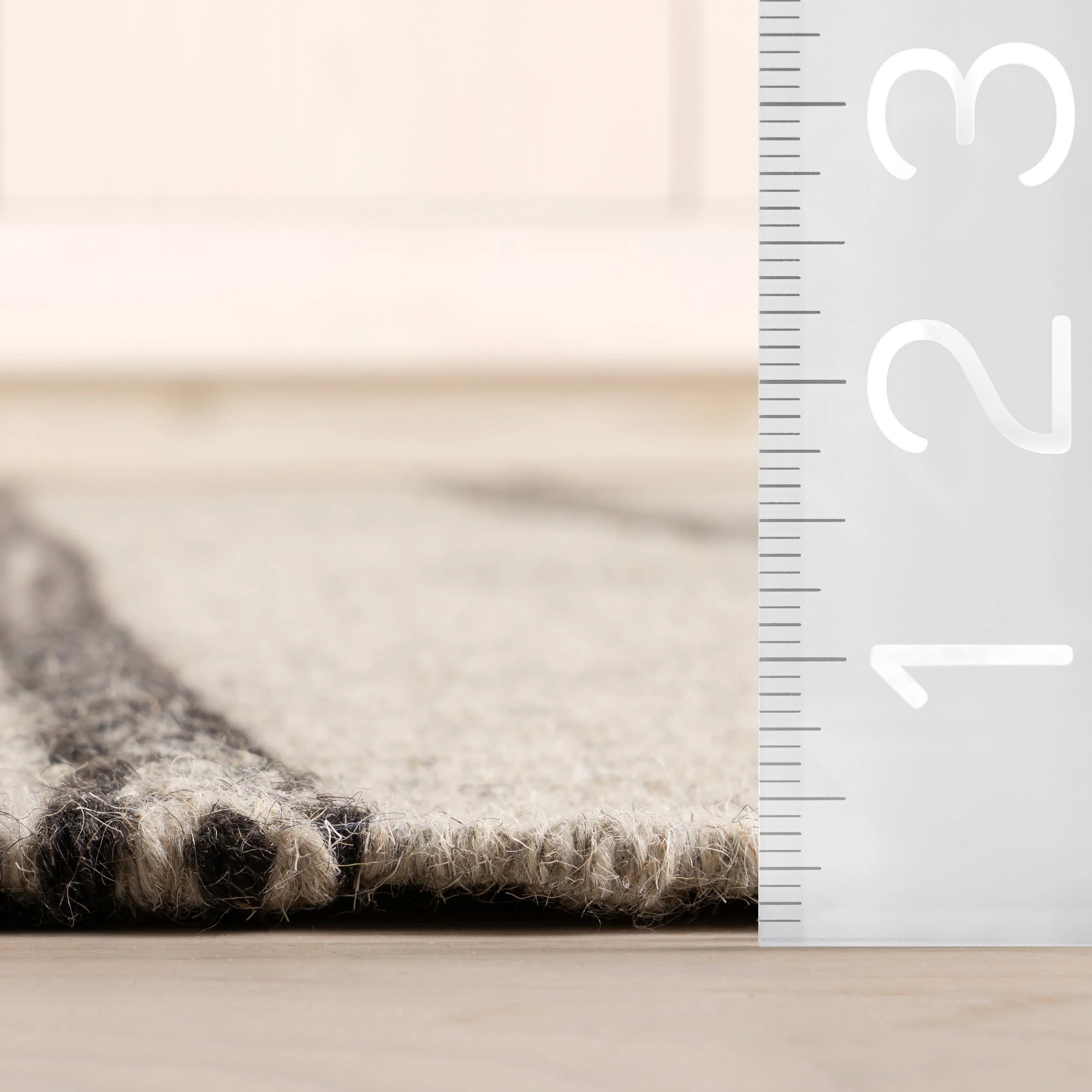 York Striped Wool Rug by Nate Berkus | Grey - Image 5