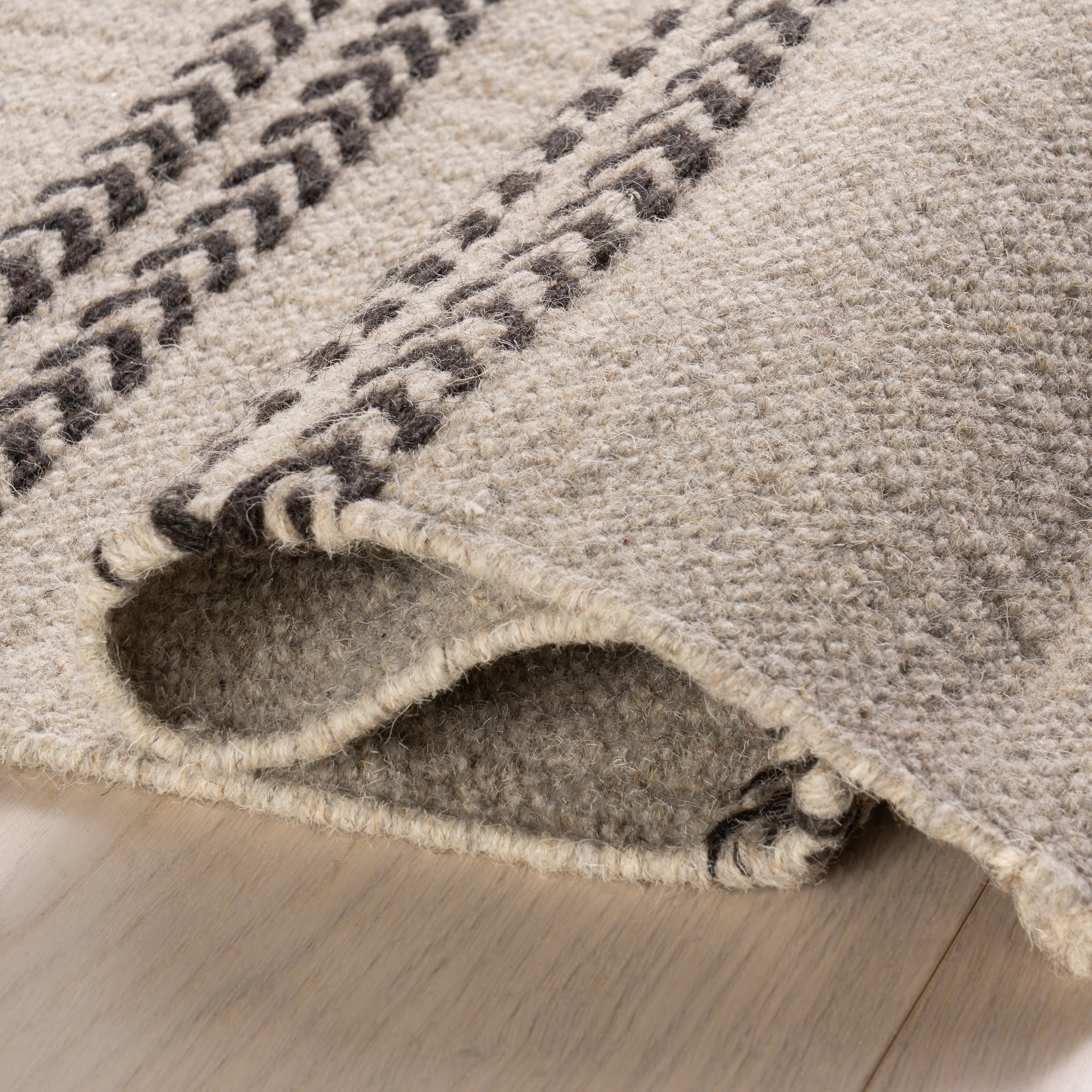 York Striped Wool Rug by Nate Berkus | Grey - Image 8