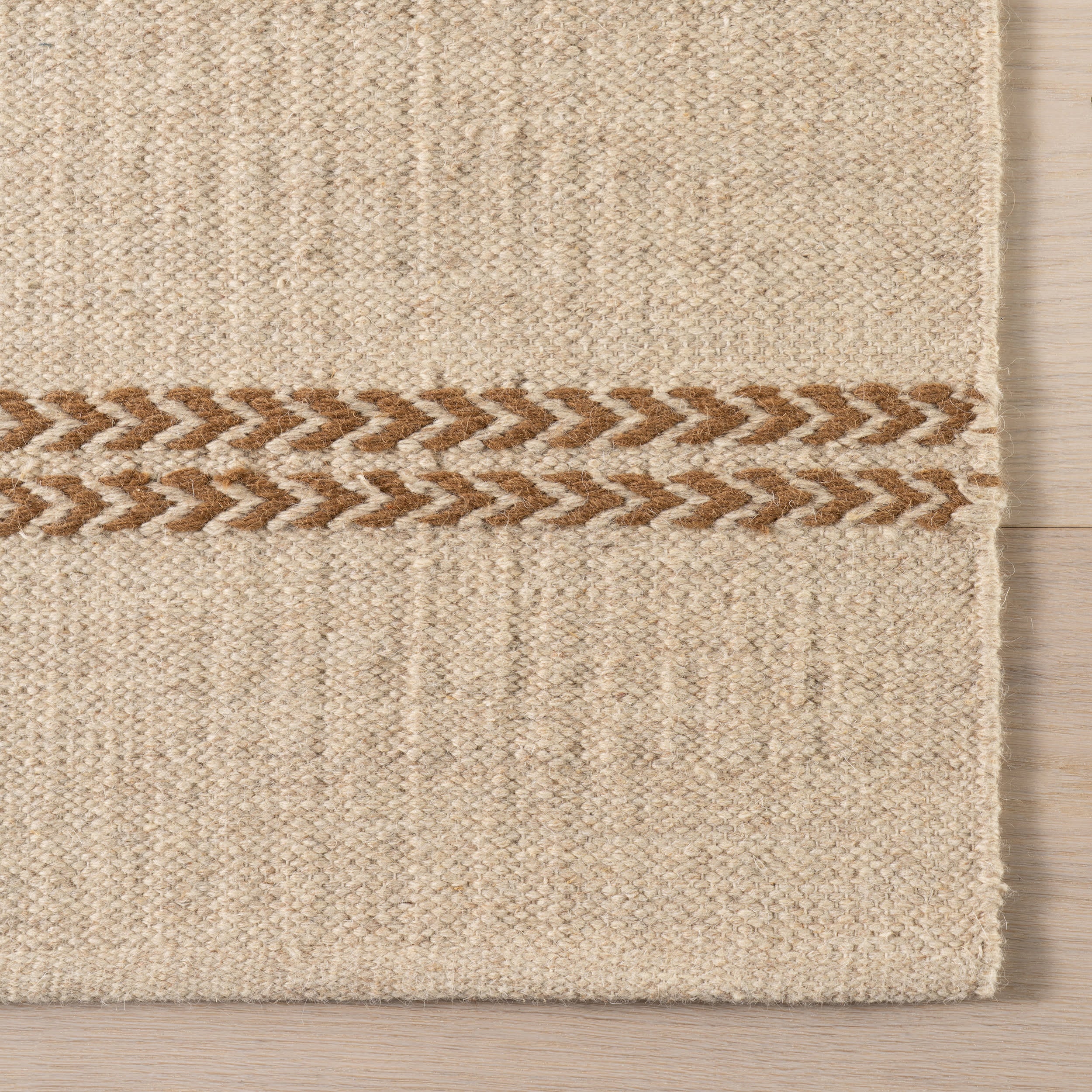 York Striped Wool Rug by Nate Berkus | Tan - Image 4