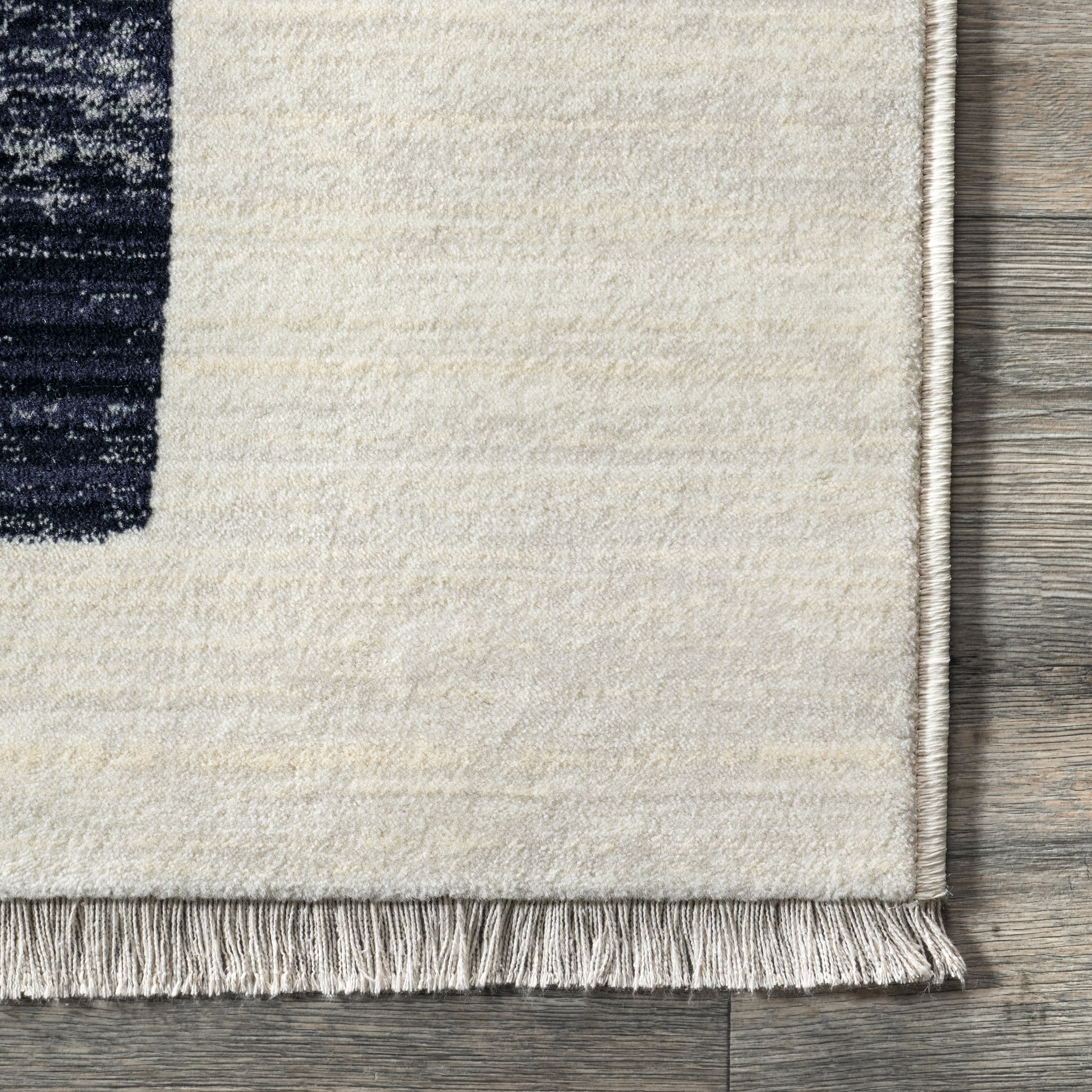 Yulissa Contemporary Rainbow Rug | Beige - Image 3
