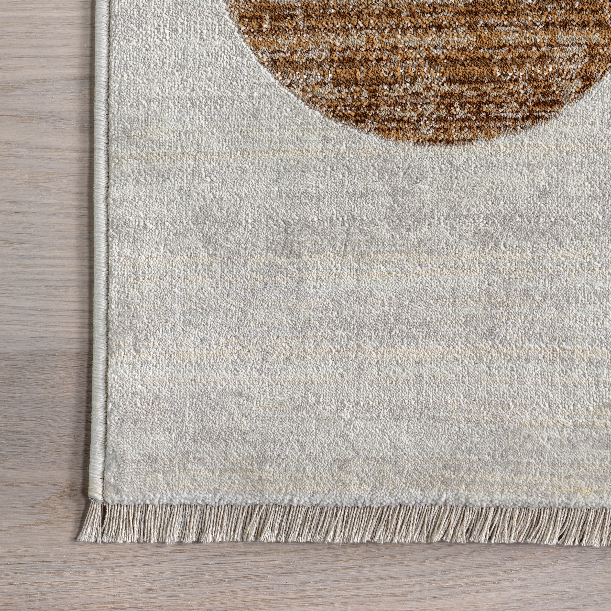 Yulissa Contemporary Rainbow Rug | Brown - Image 3