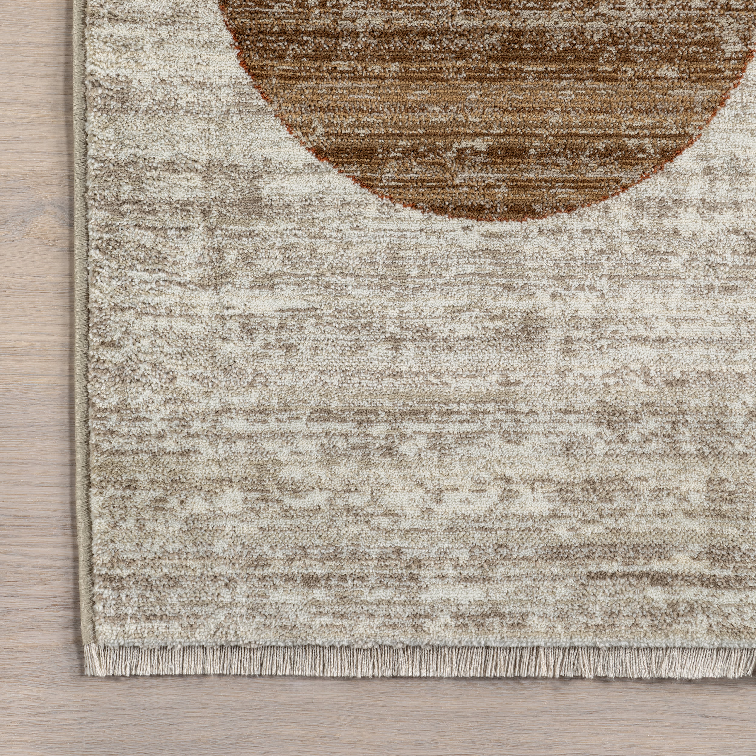 Yulissa Contemporary Rainbow Rug | Ivory - Image 3