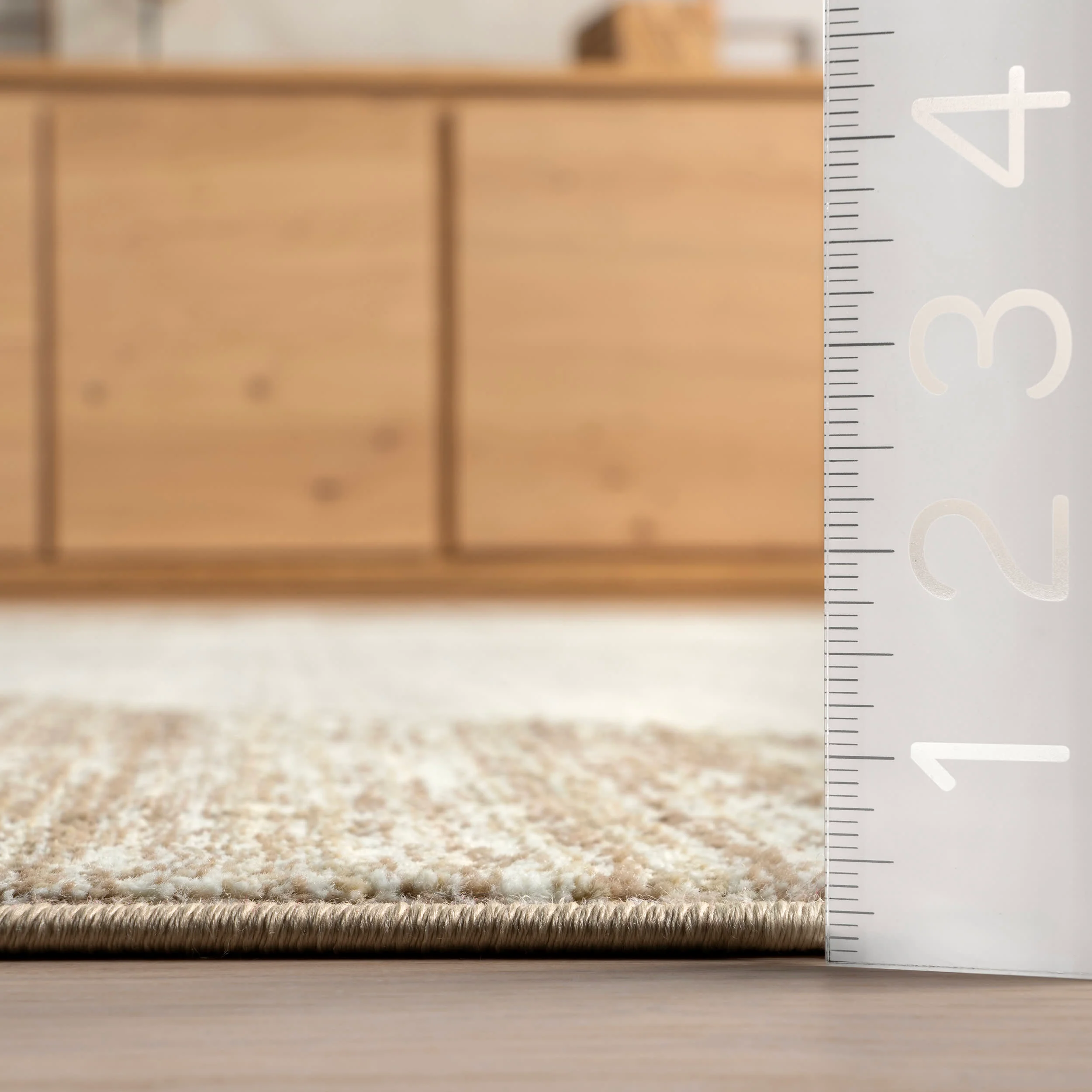 Yulissa Contemporary Rainbow Rug | Ivory - Image 5