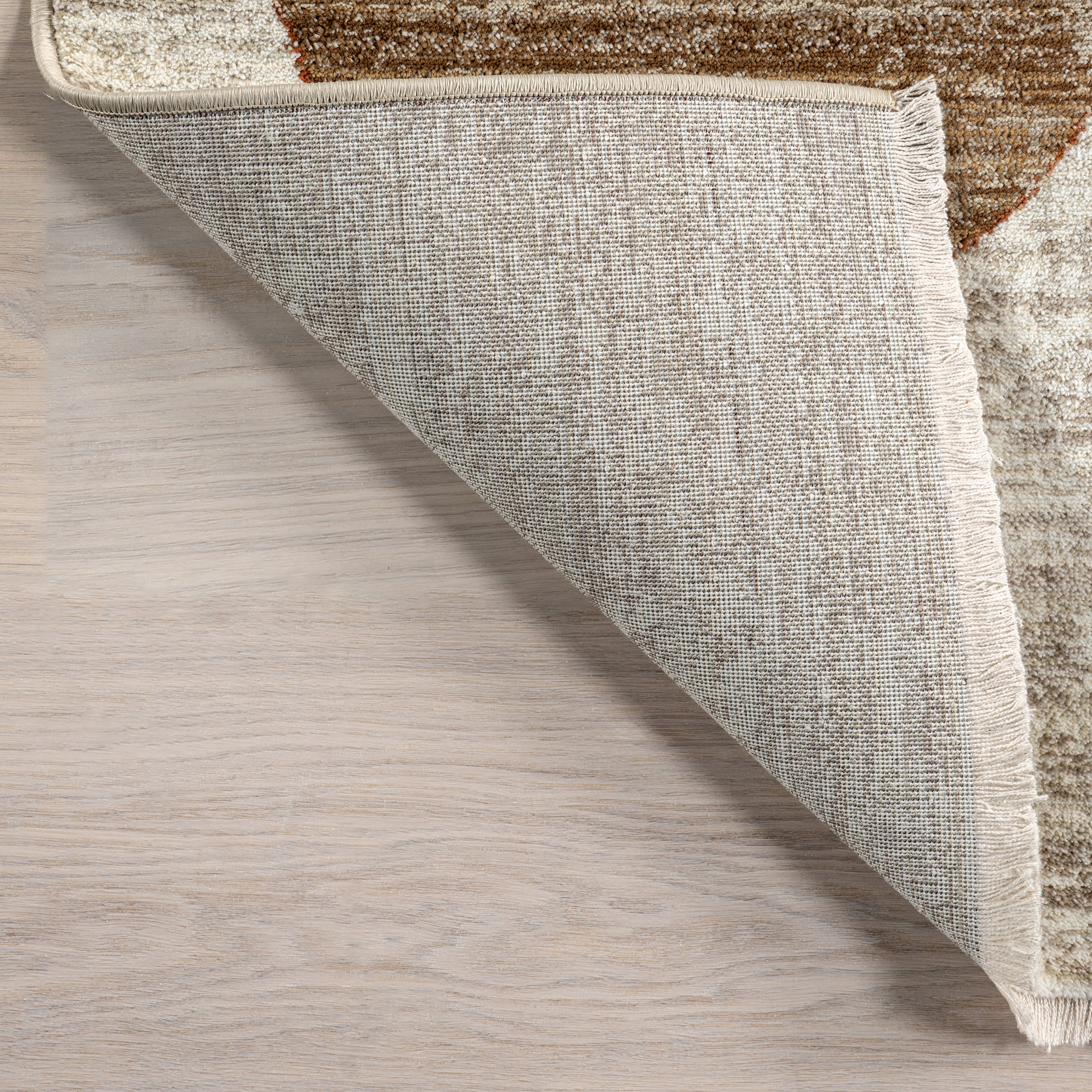Yulissa Contemporary Rainbow Rug | Ivory - Image 6