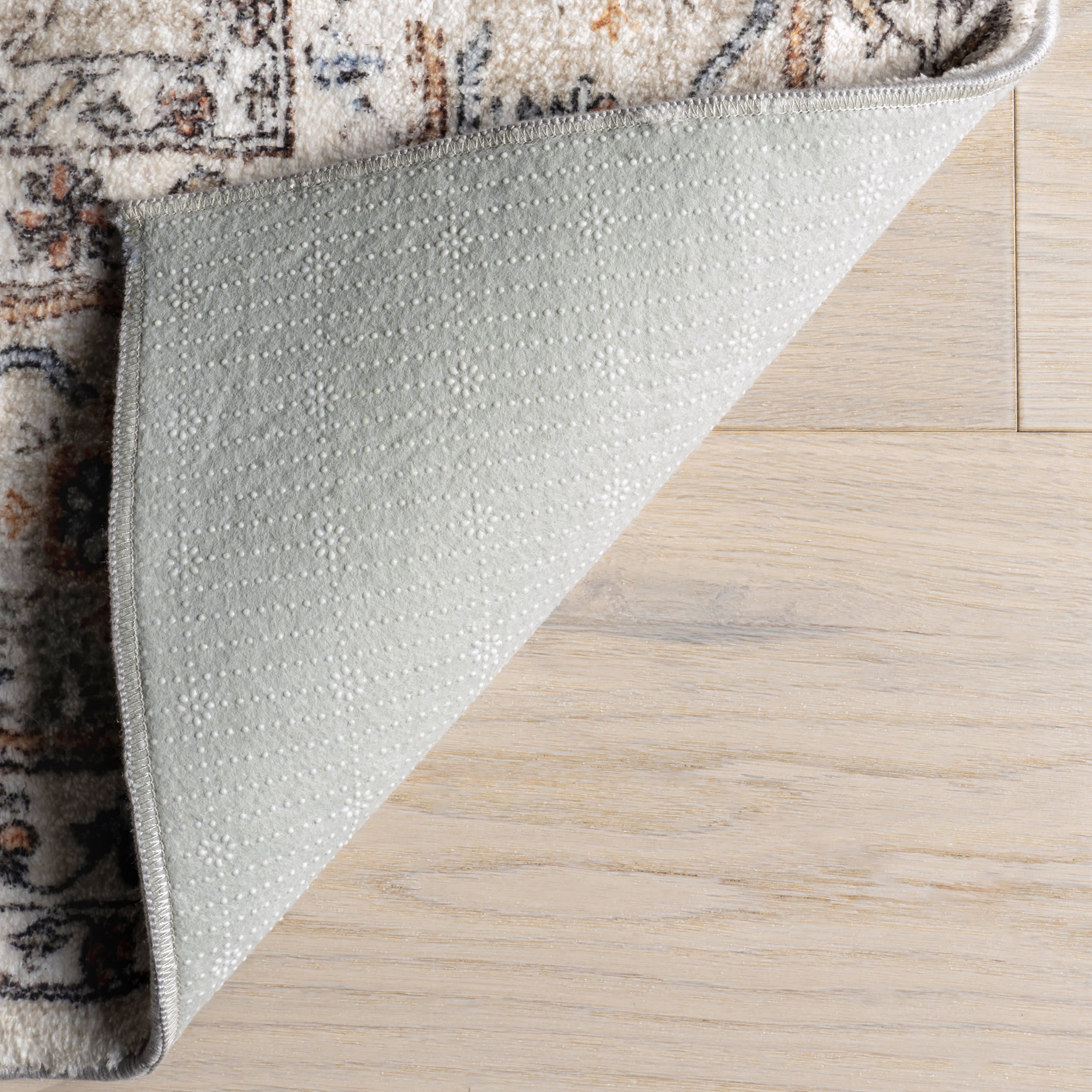 Yuna Medallion Washable Rug | Beige - Image 7