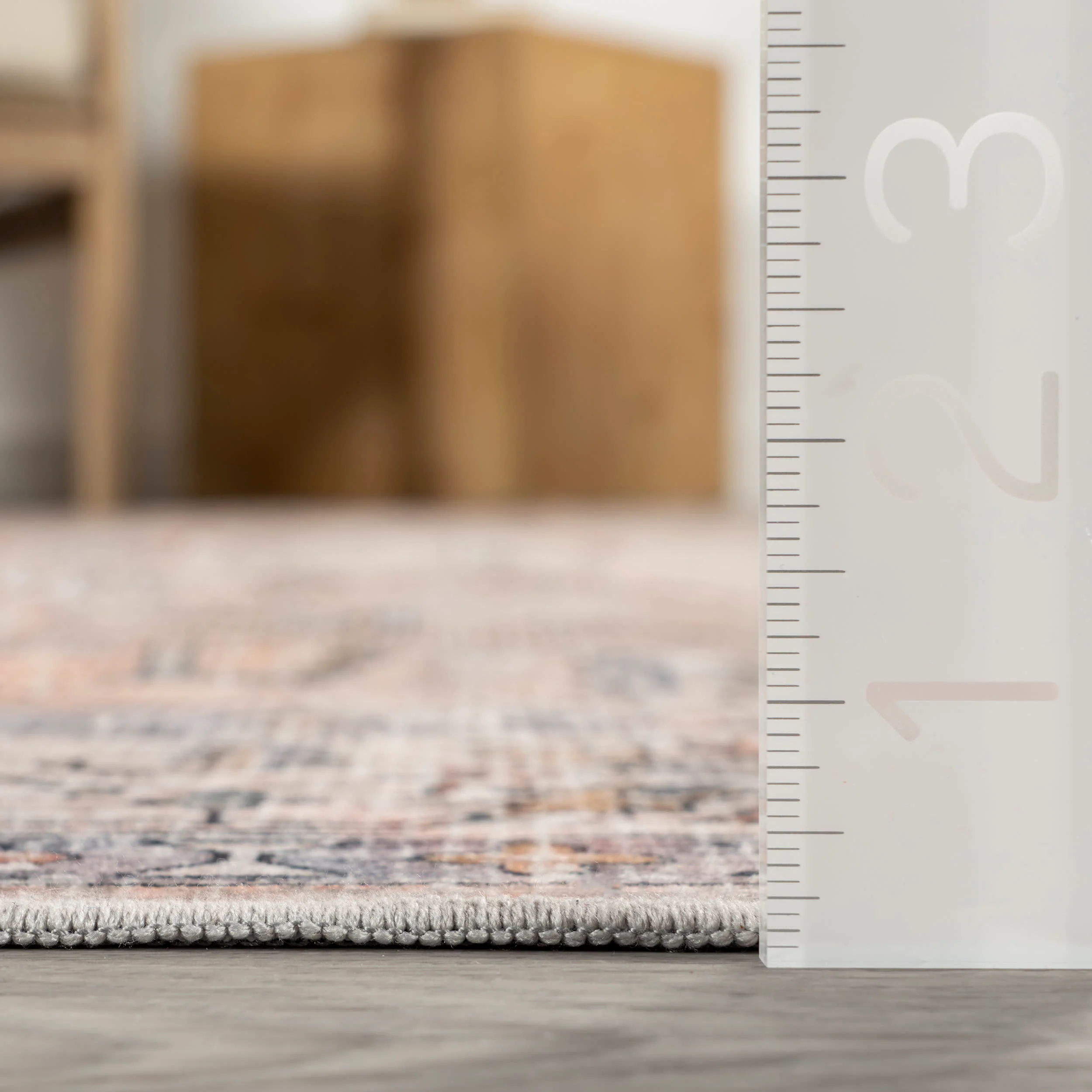 Yvette Spill Proof Washable Rug | Light Orange - Image 5