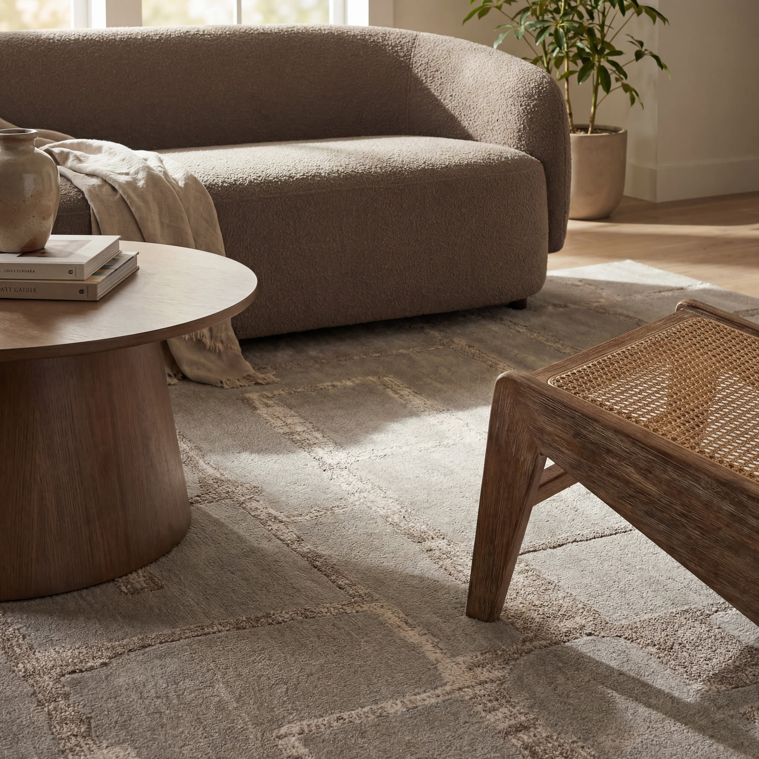 Zafirway Modern Abstract Rug | Beige - Image 5