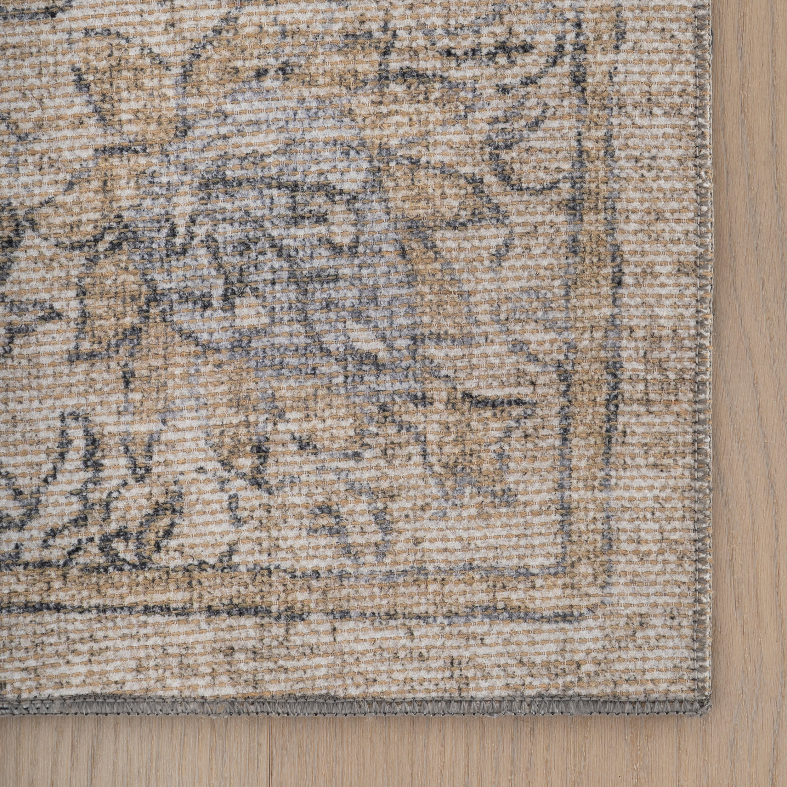 Zahlay Transitional Floral and Paisley Rug | Beige - Image 4