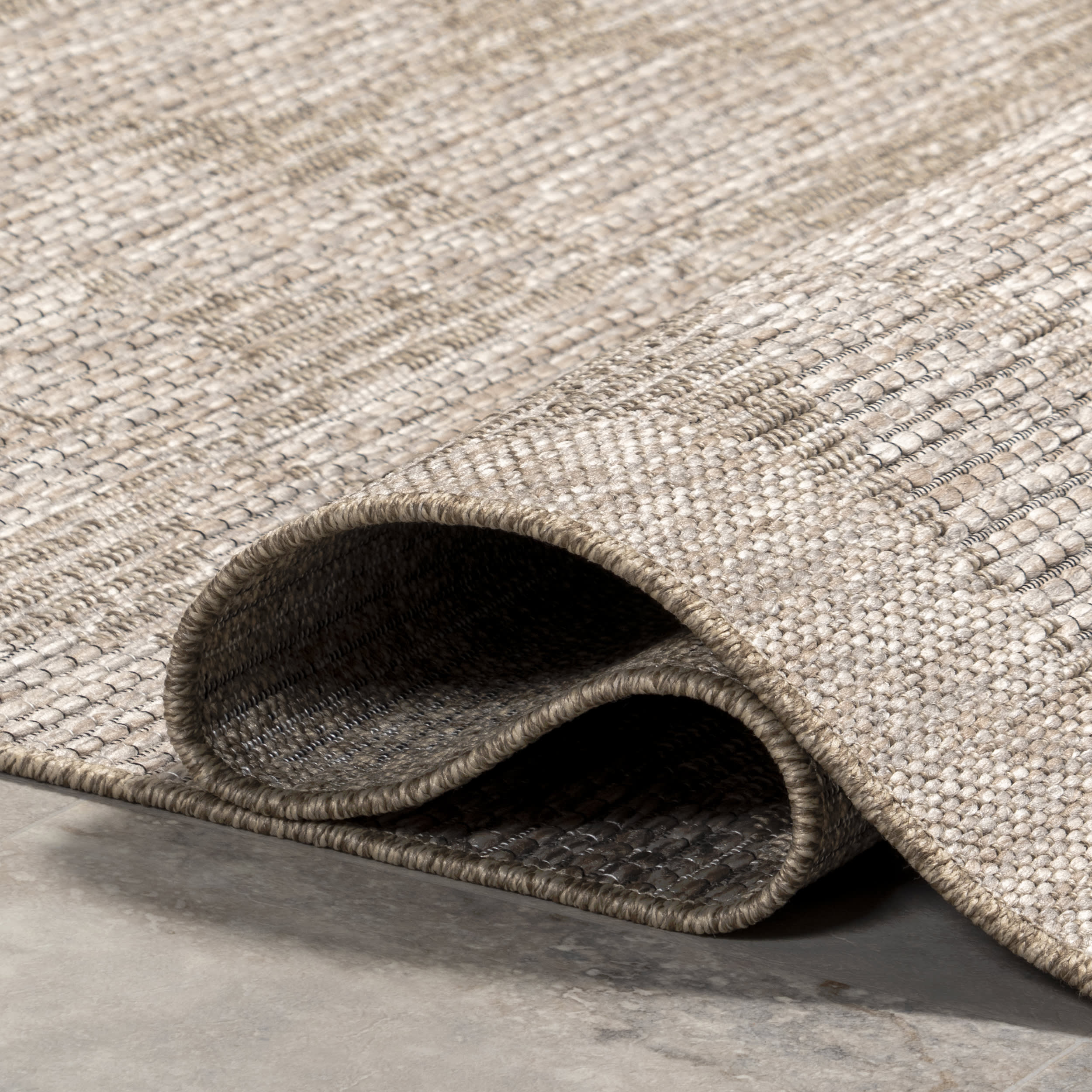 Zaneta Geometric Tiled Indoor/Outdoor Rug | Grey - Image 8