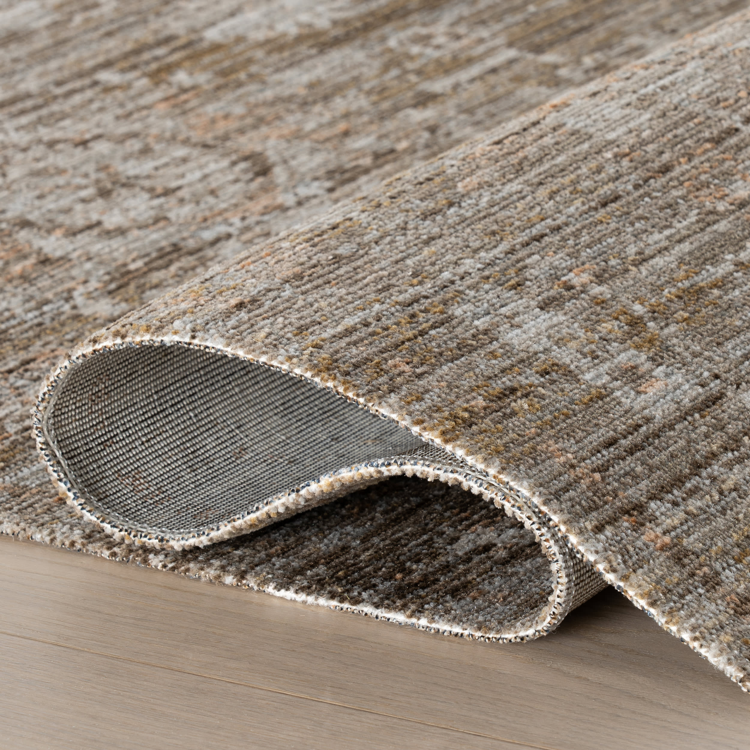 Zanira Traditional Woven Floral Indoor/Outdoor Washable Rug | Brown - Image 7